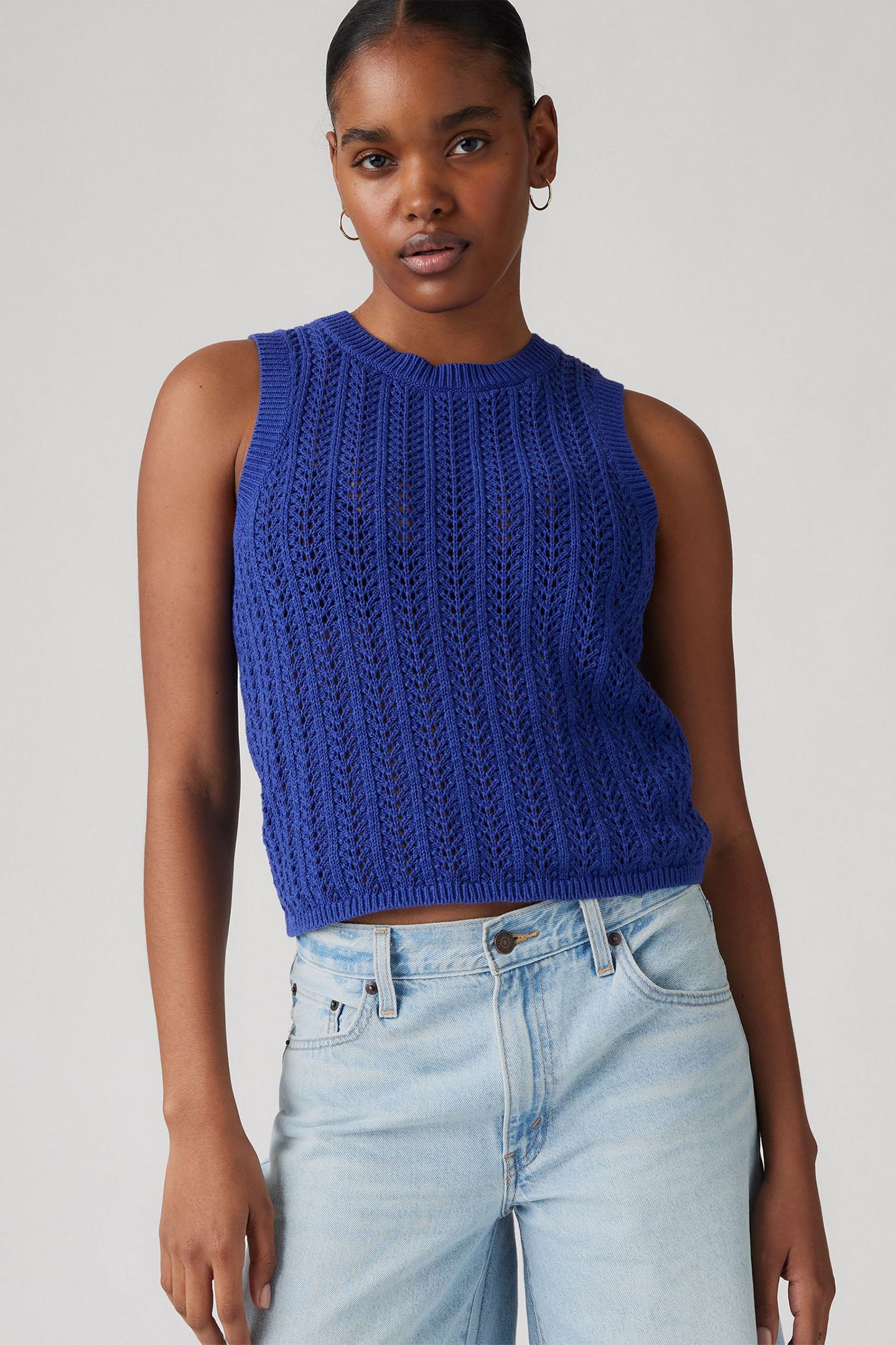 SUNRISE CROCHET TANK BLUE 3