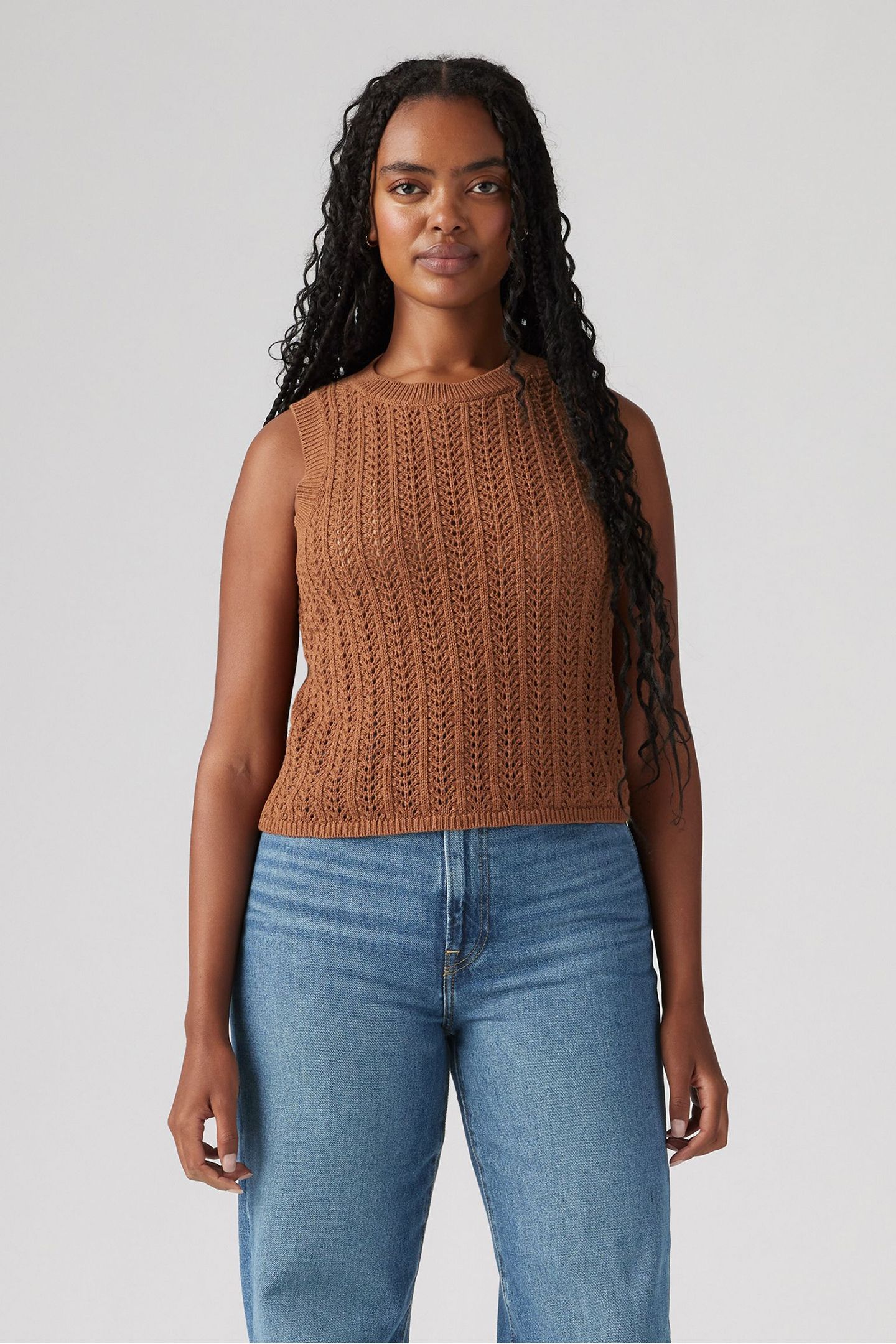 SUNRISE CROCHET TANK NEUTRAL 1