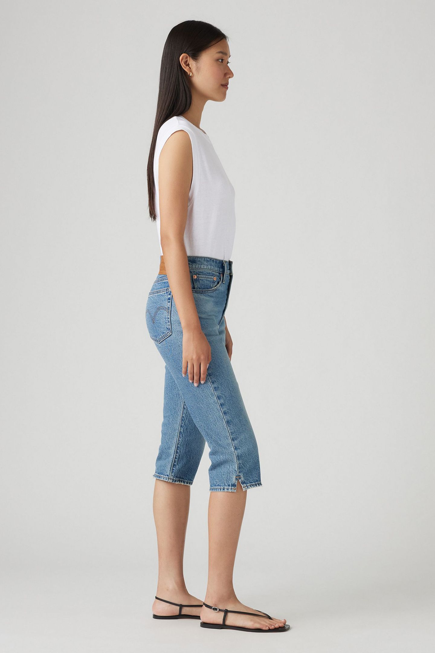 WEDGIE CAPRI JEANS MED INDIGO 5