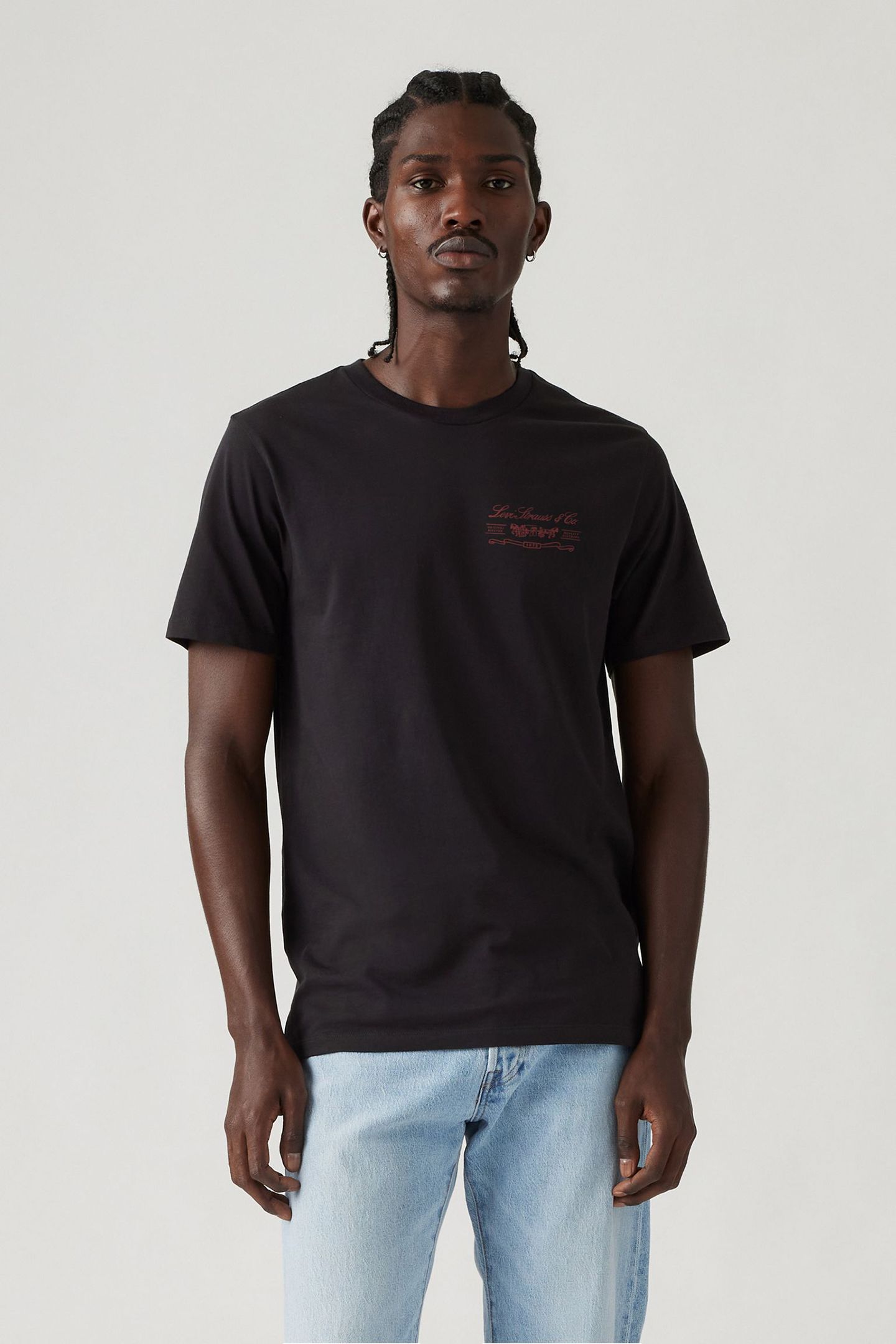 GRAPHIC CREWNECK T-SHIRT BLACK 1