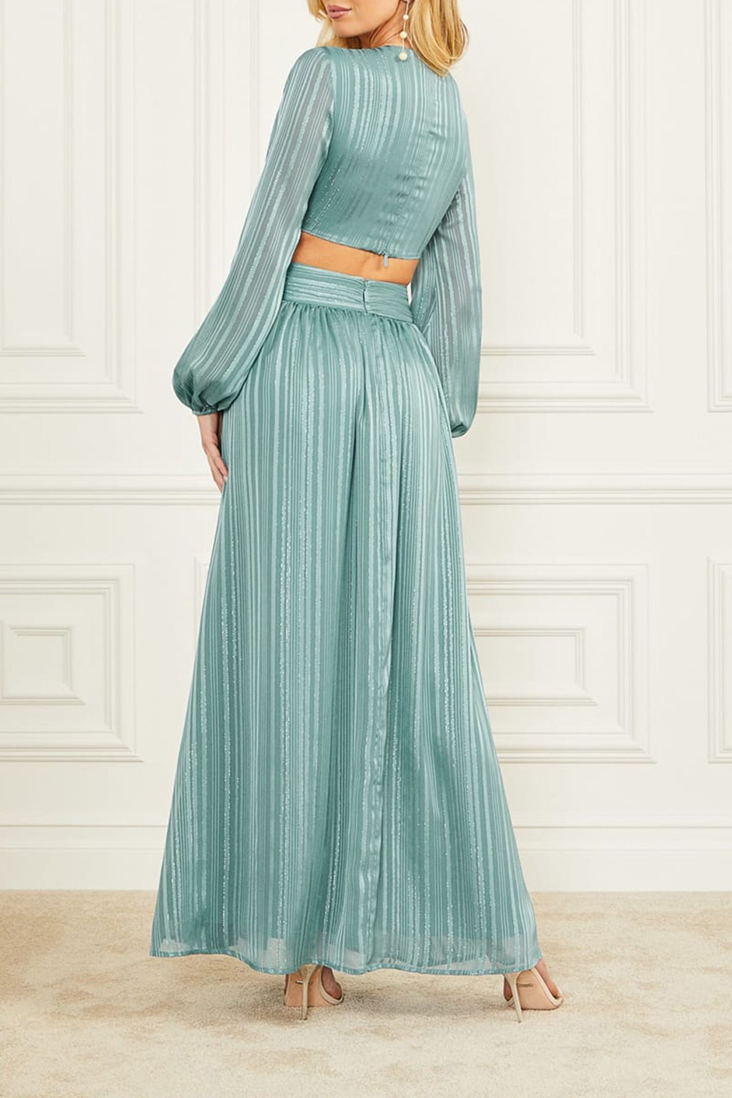 MARCIANO BY GUESS LUISE LONG DRESS HONEST BLUE 2