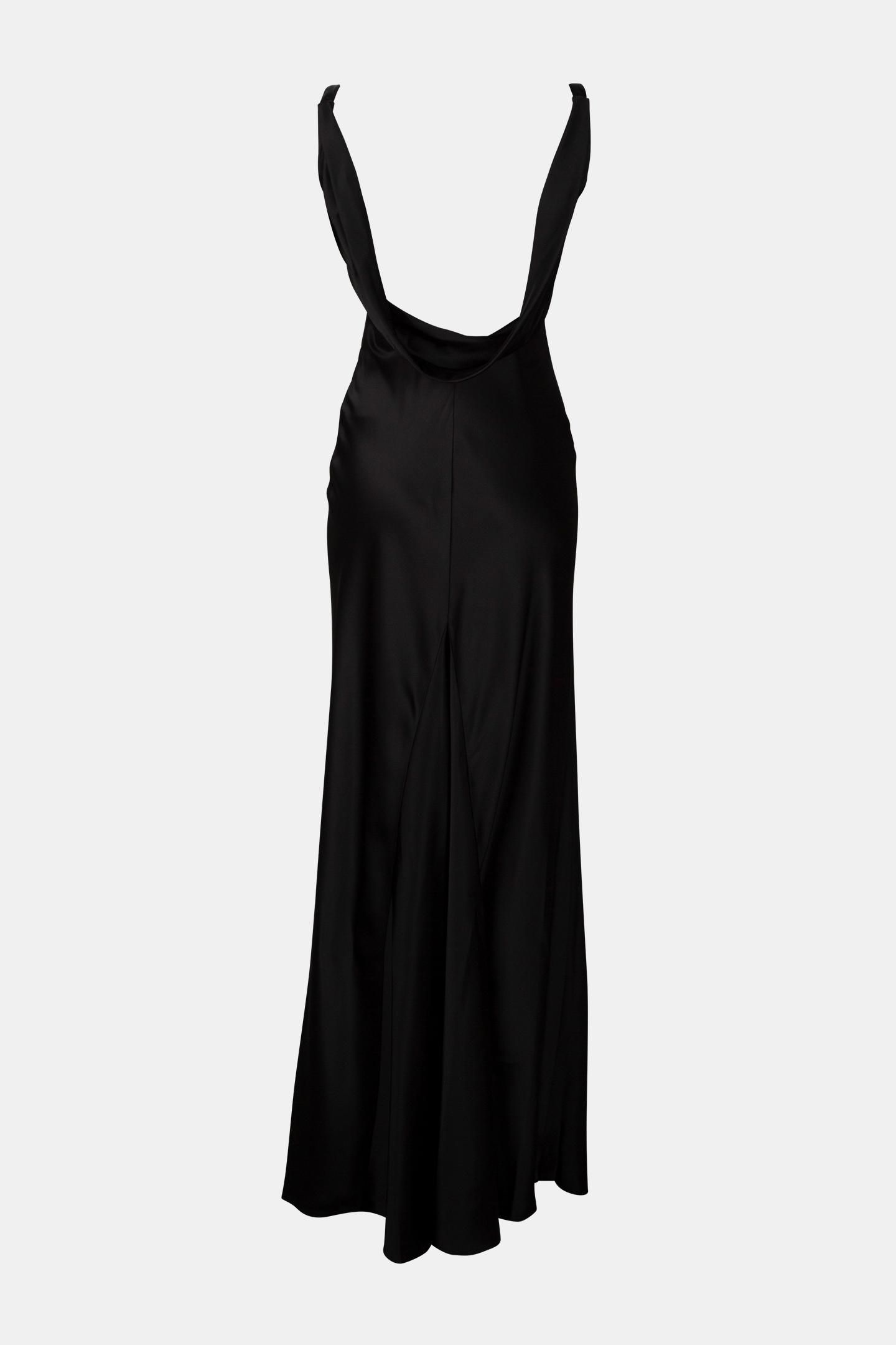 MARCIANO BY GUESS ESTELLA LONG DRESS S JET BLACK 6