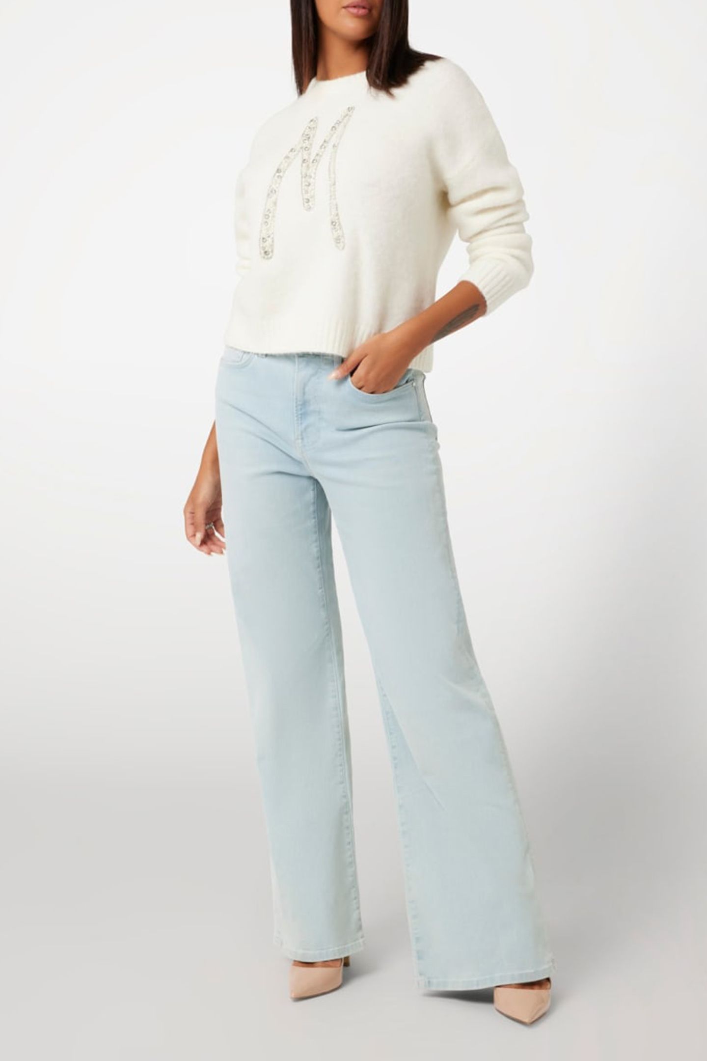 MARCIANO BY GUESS SIBILLA CN LOGO SWTR PALE PEARL 3