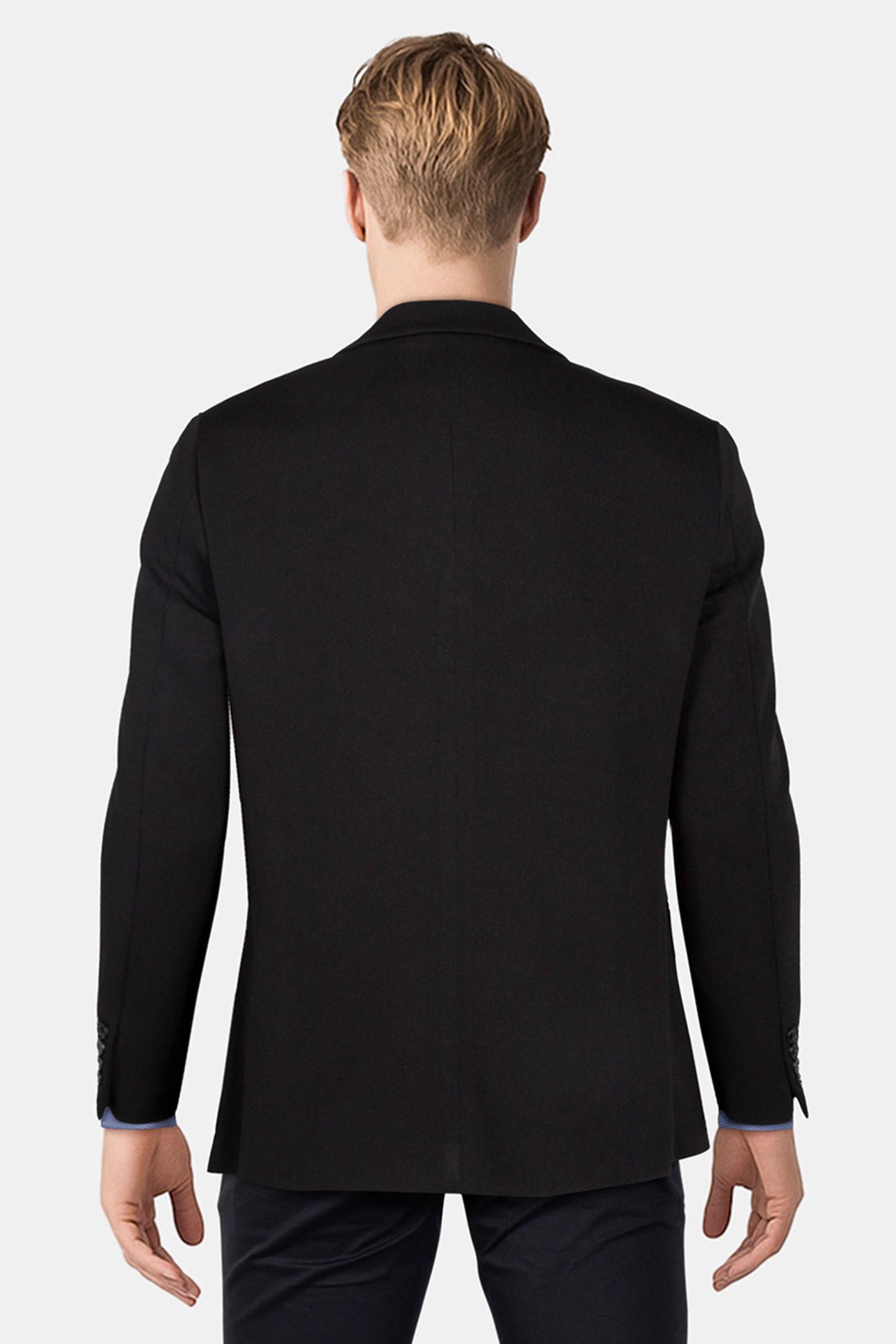 2 BUTTON JACKET TEXTURED KNIT BLACK 2