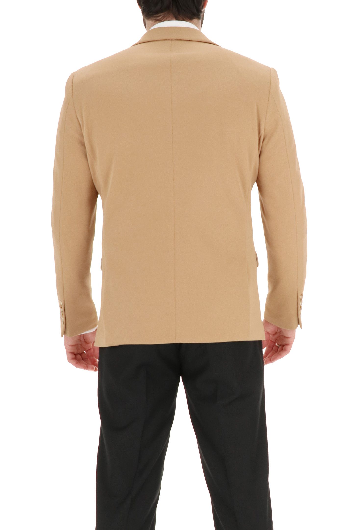2 BUTTON JACKET TEXTURED KNIT CAMEL 2