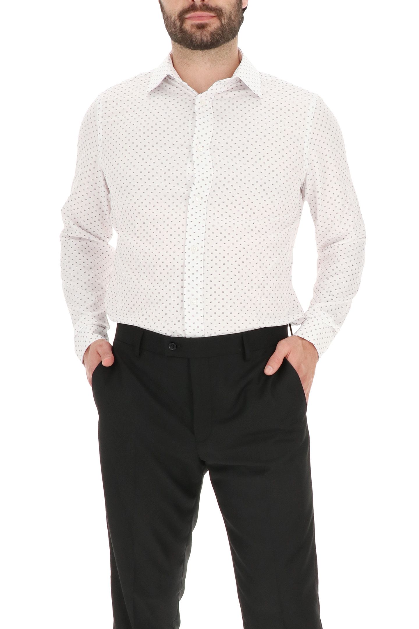 4 WAY STRETCHDRESS SHIRT WHITE 2