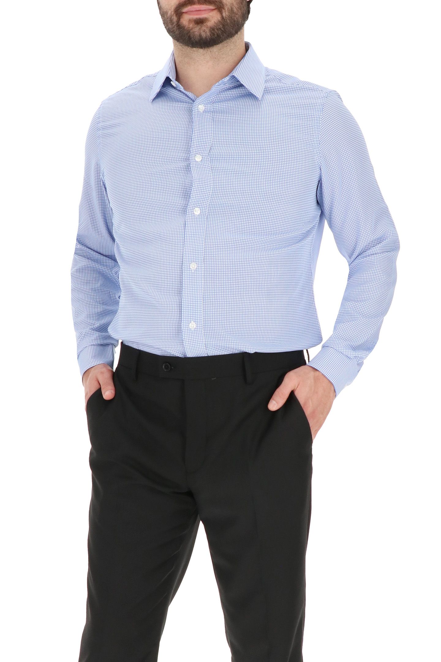 4 WAY STRETCHDRESS SHIRT LIGHT BLUE 4
