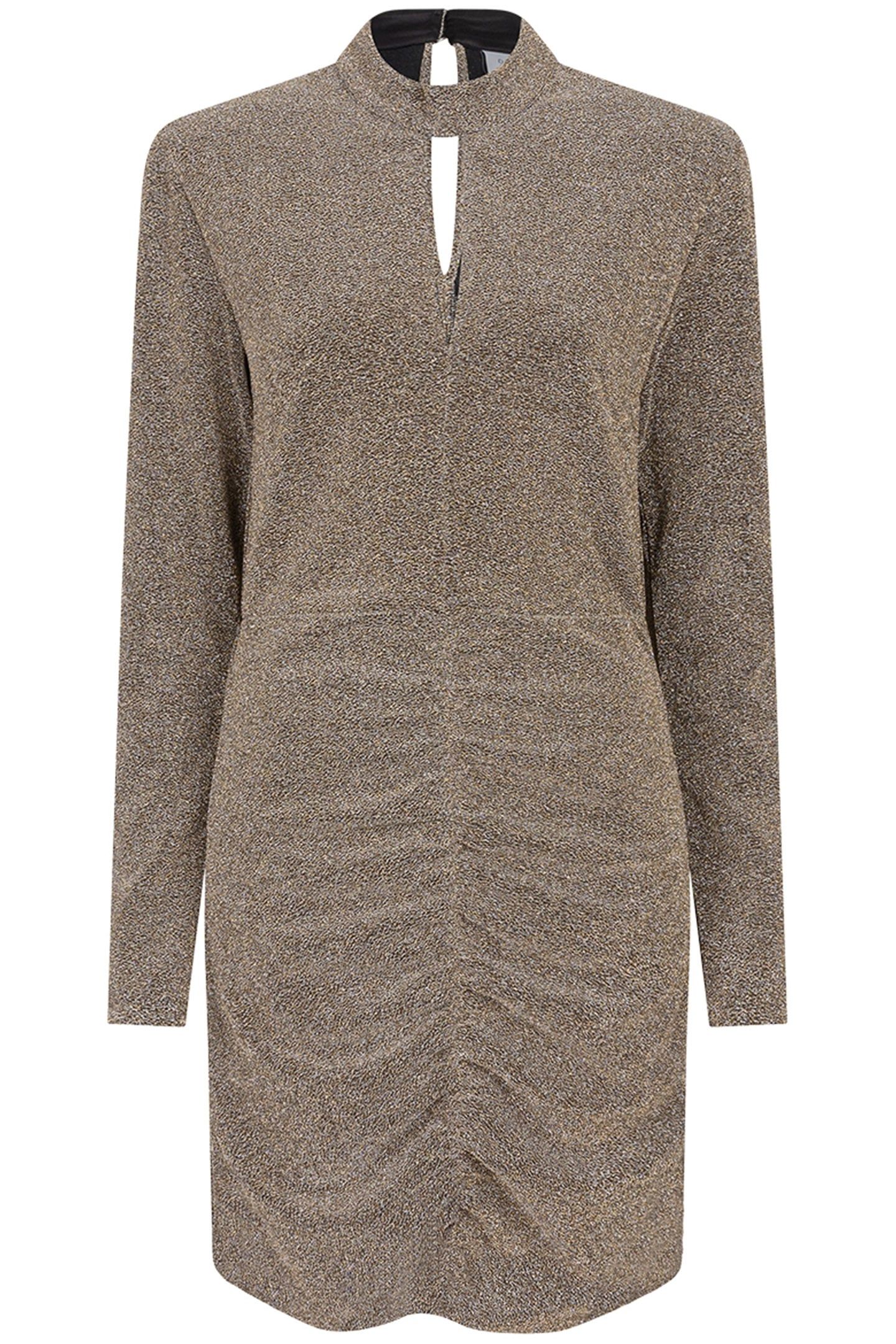 AISELA LUREX COCKTAIL DRESS CHAMPAGNE 3