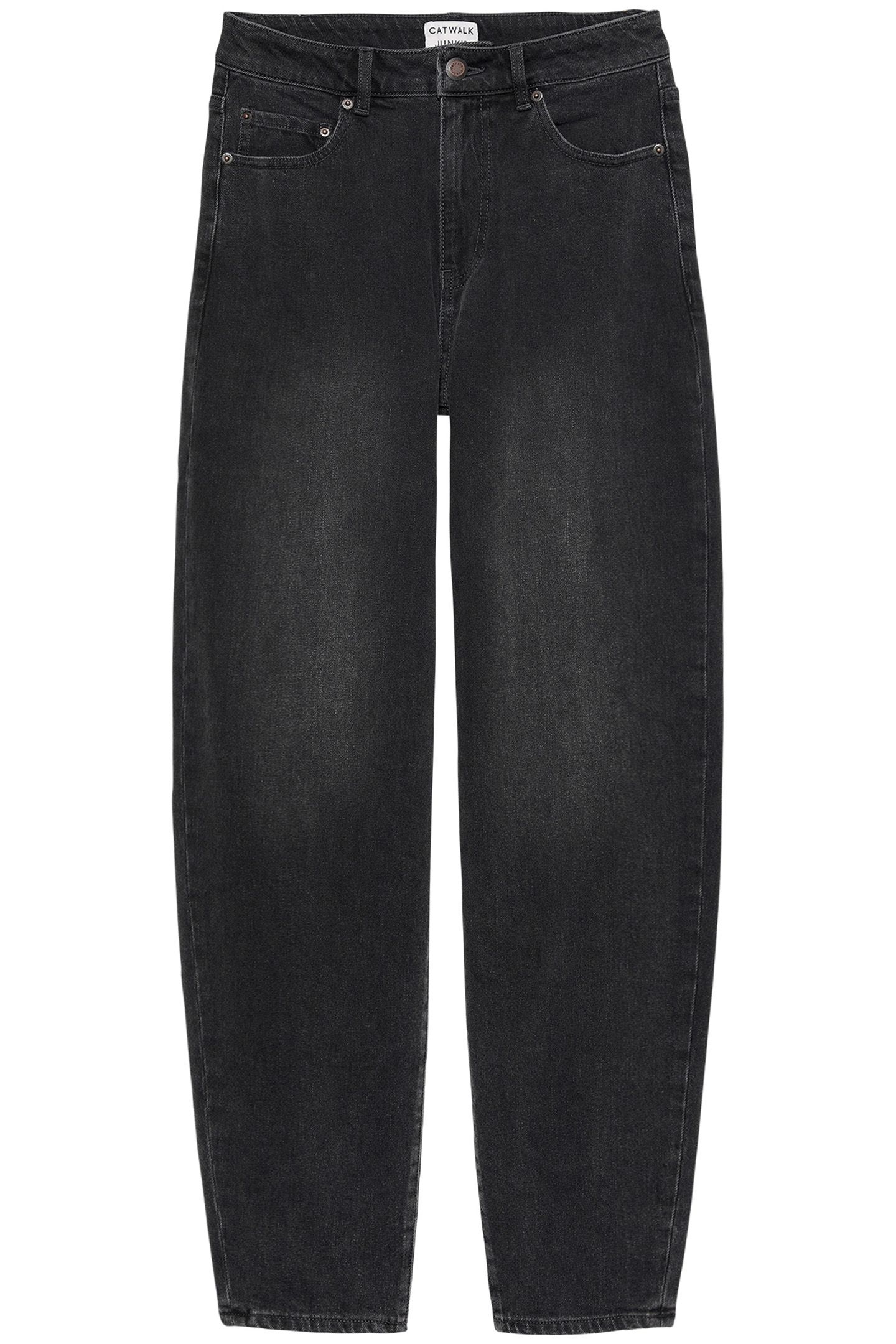 BARREL FIT JEANS WASHED BLACK 3