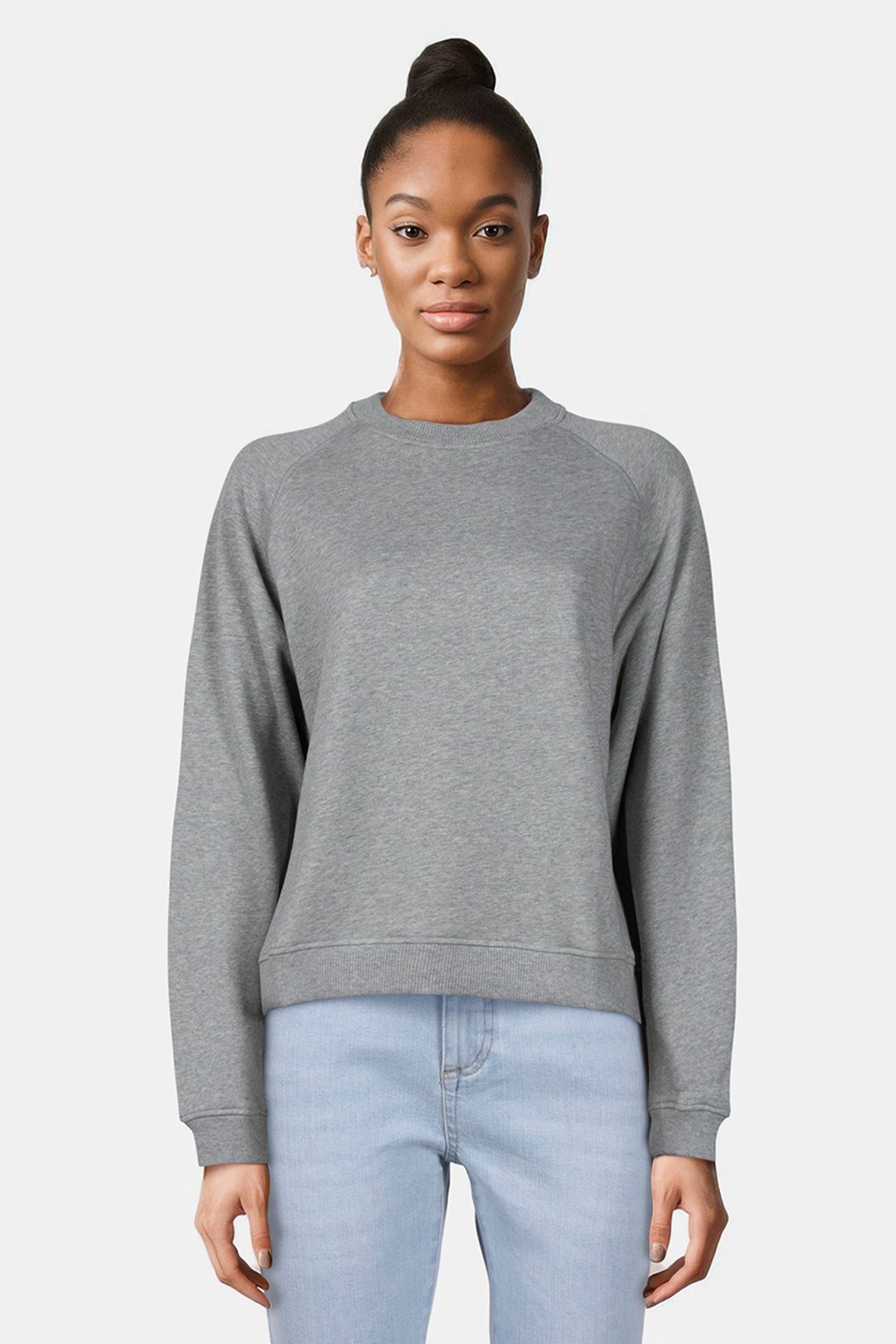 KORALIA SWEATER LIGHT GREY MELANGE 1