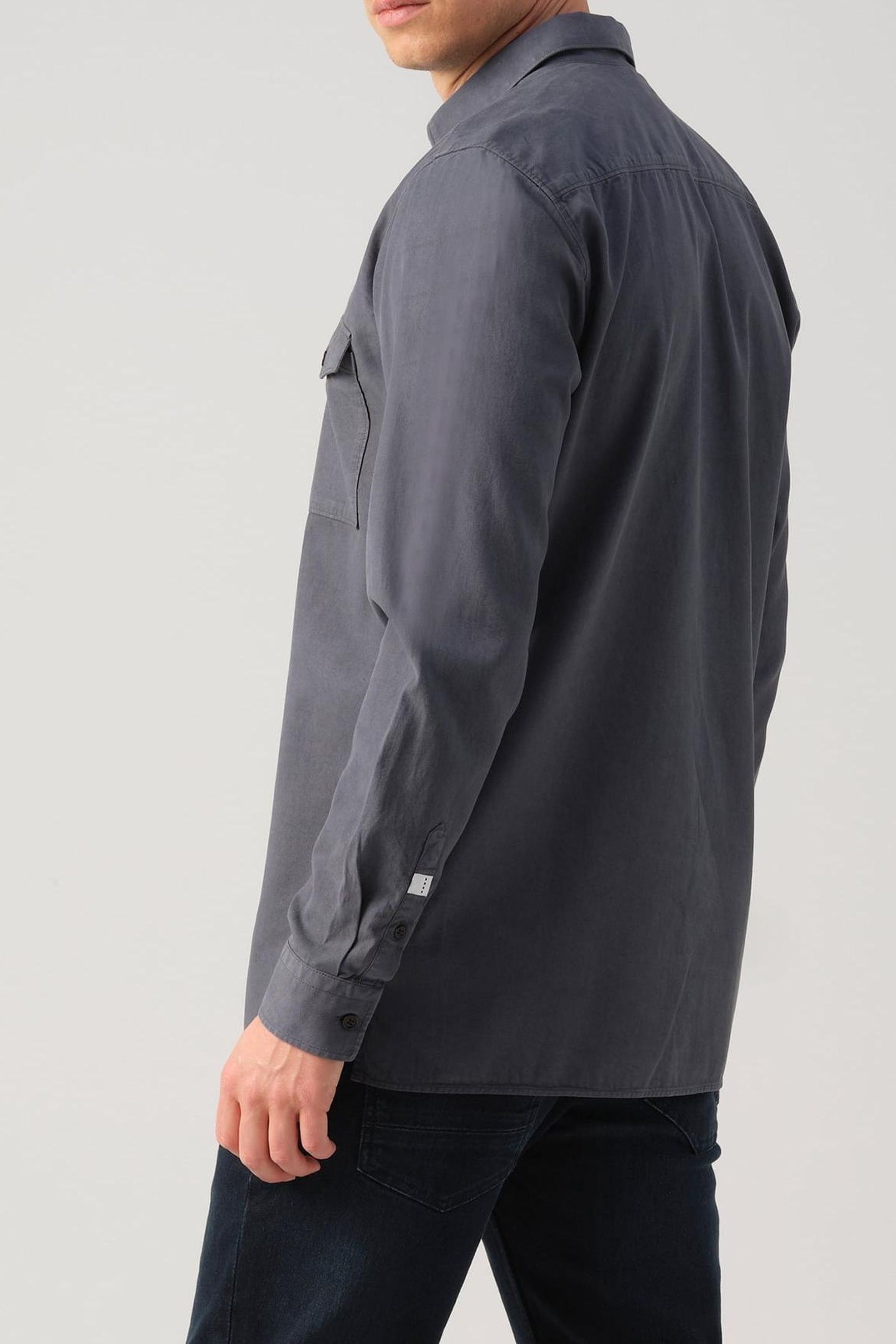 J.C. RAGS RHILEY CASUAL OVERHEMD LANGE MOUW OMBRE BLUE 2