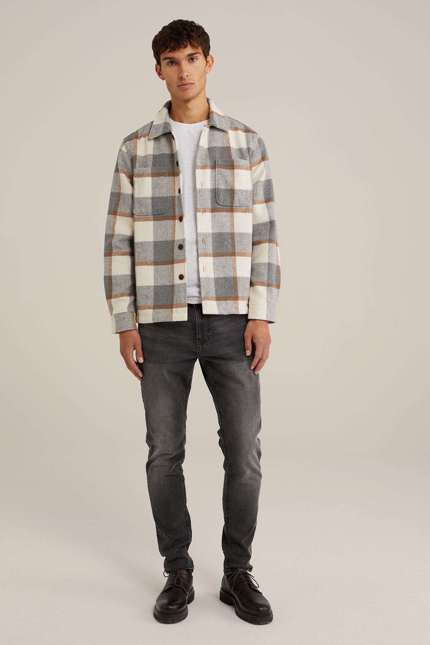 5-POCKET MID WAIST DARK GREY 3