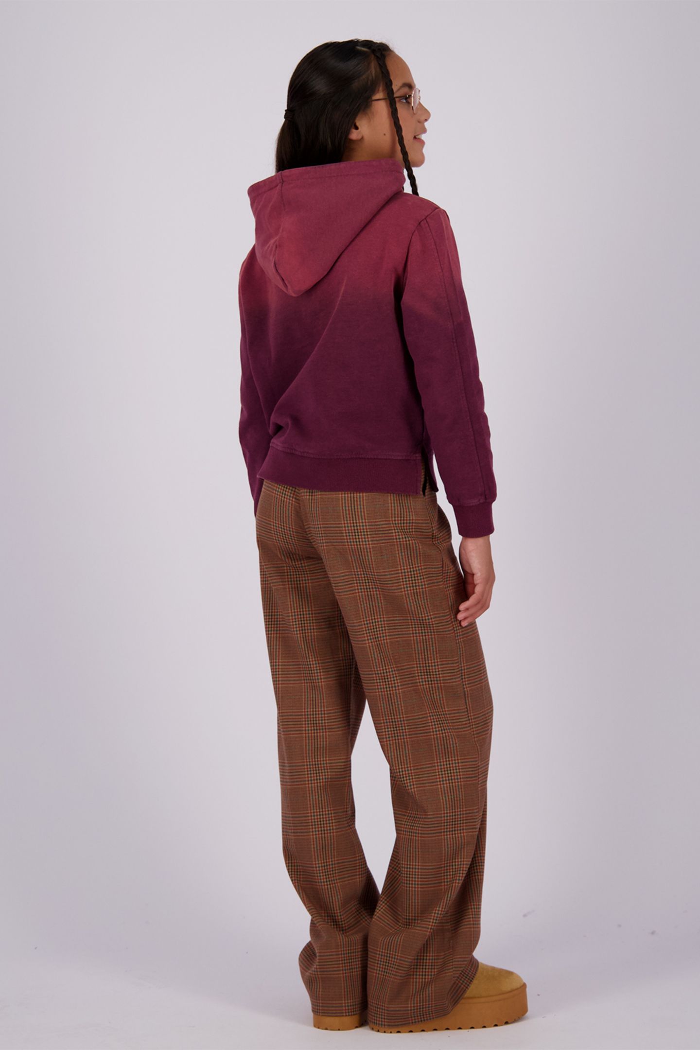 GIRLS NARINA HOODY RED WINE 2