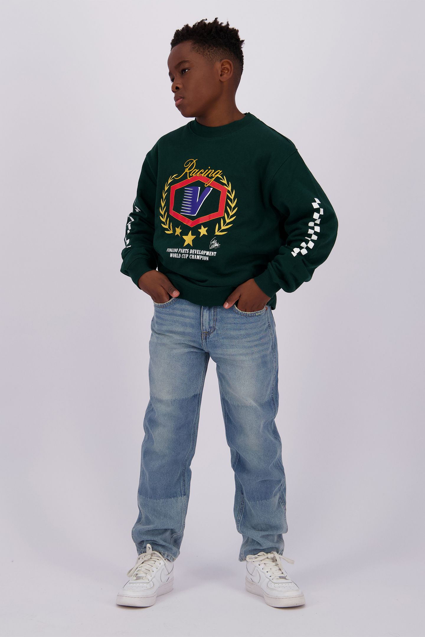 BOYS NARIN SWEATER RACING GREEN 1