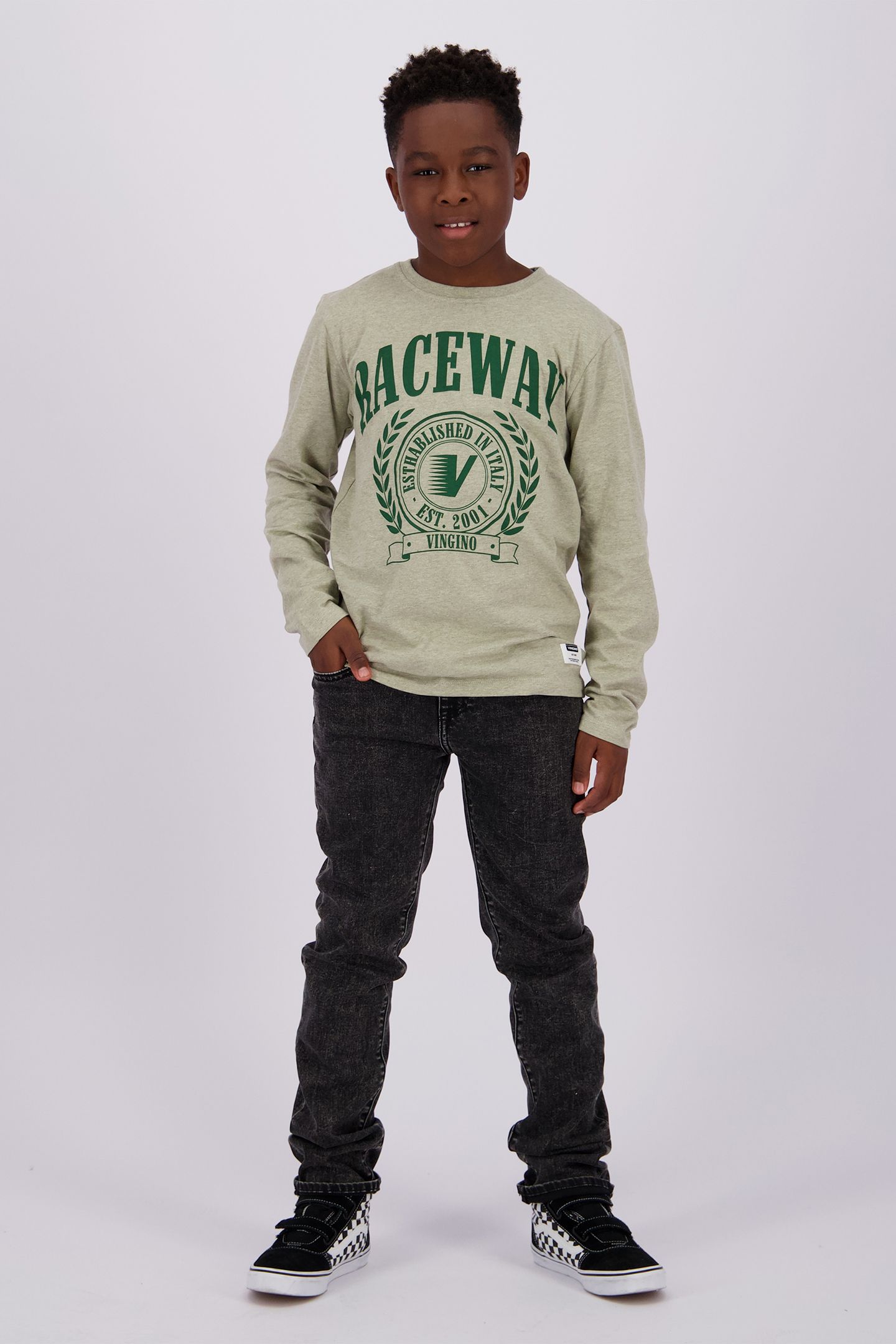 BOYS JELEE T-SHIRT RACING GREEN 1