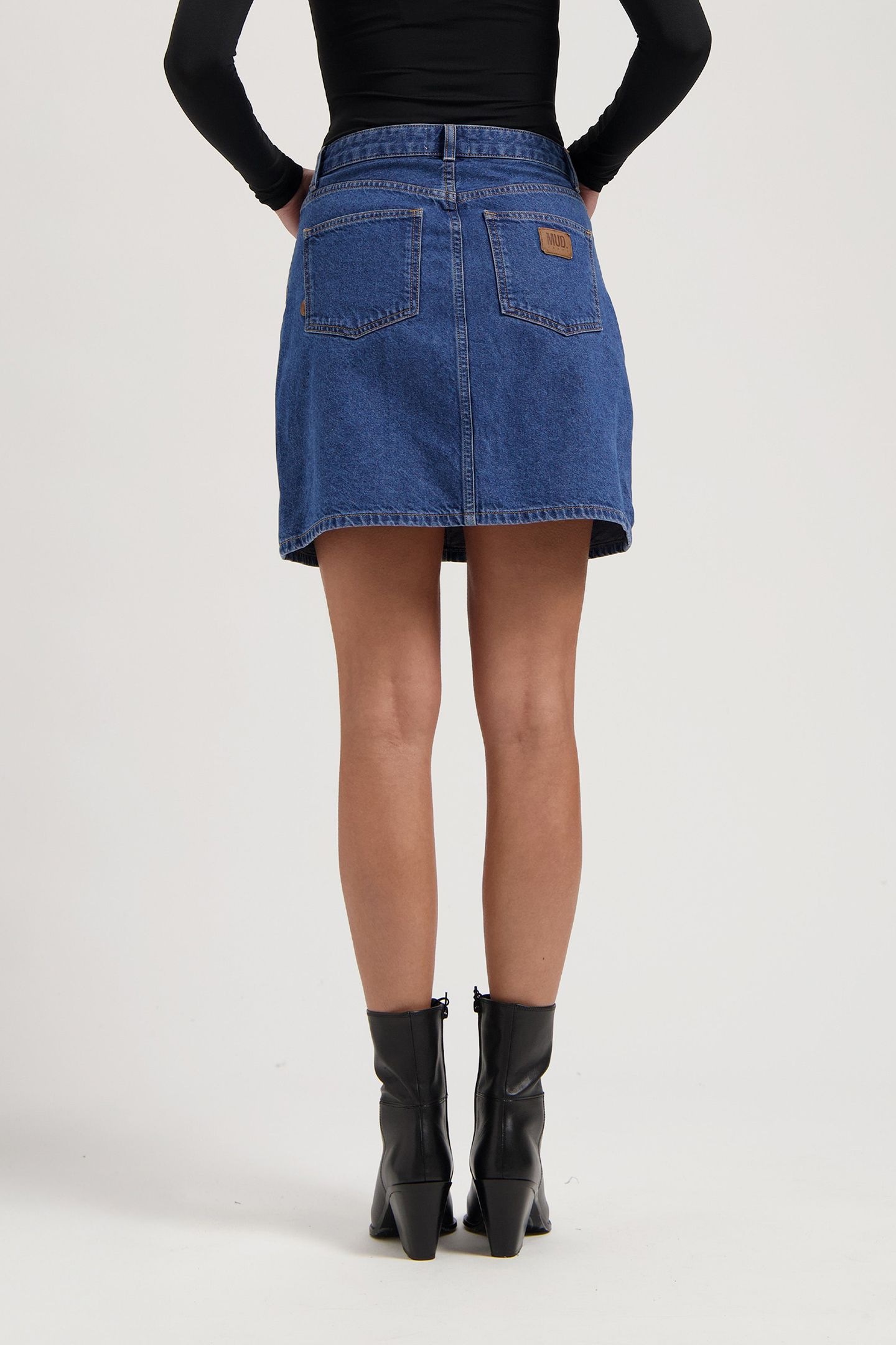 AUDRY MINI SKIRT MEDIUM STONE 2