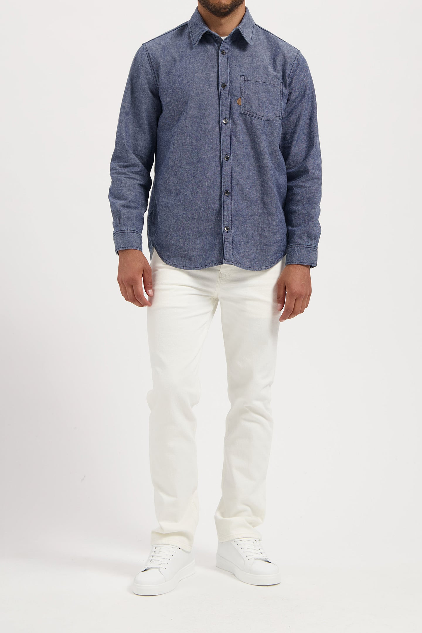 CHRIS DENIM SHIRT MEDIUM STONE 3