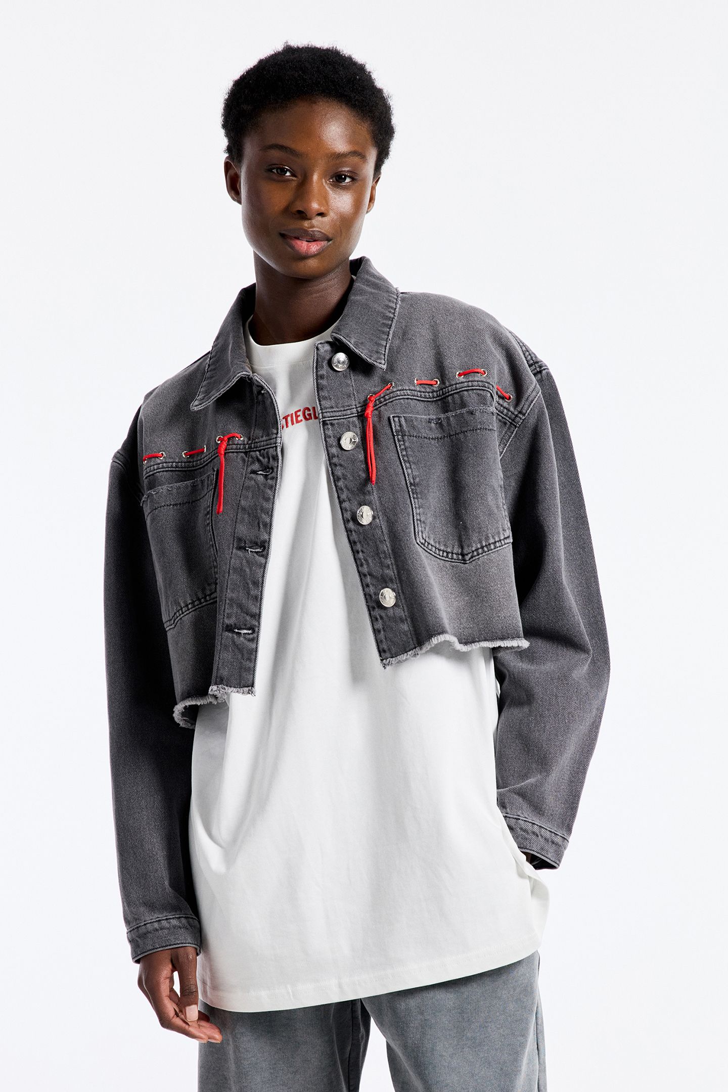JOLIE CROPPED JACKET BLACK 1
