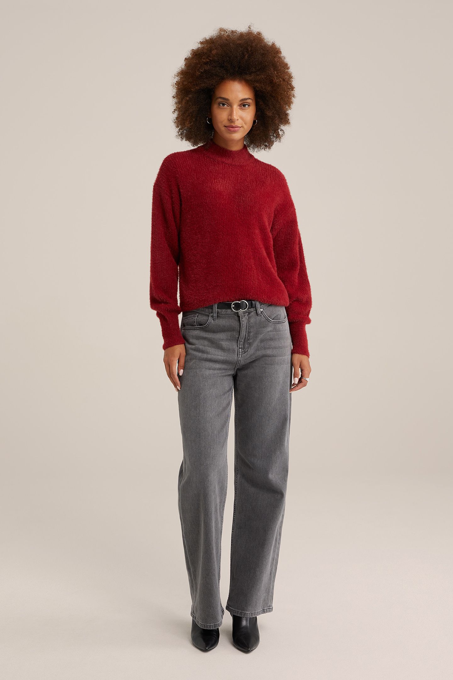 GEBREIDE TRUI VINTAGE RED 3
