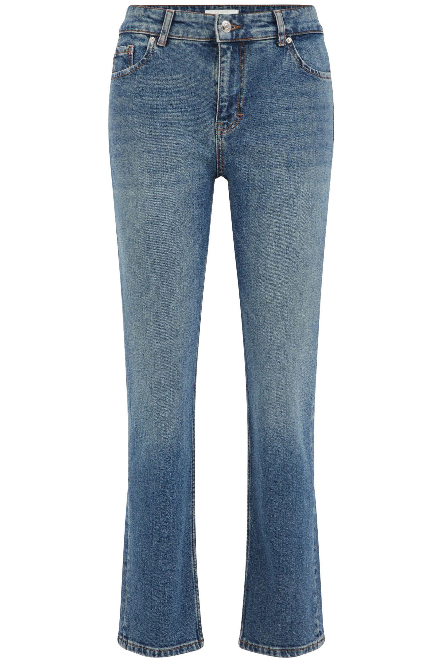 5-POCKET MID WAIST DARK BLUE 4