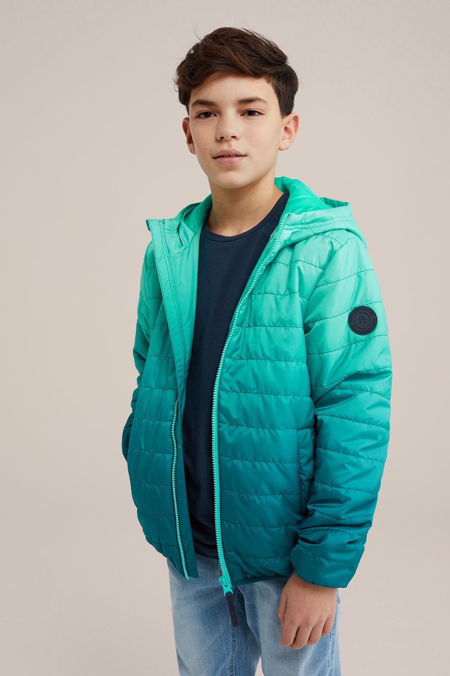 JACKET NORMAL LENGTH GREEN BLUE 1