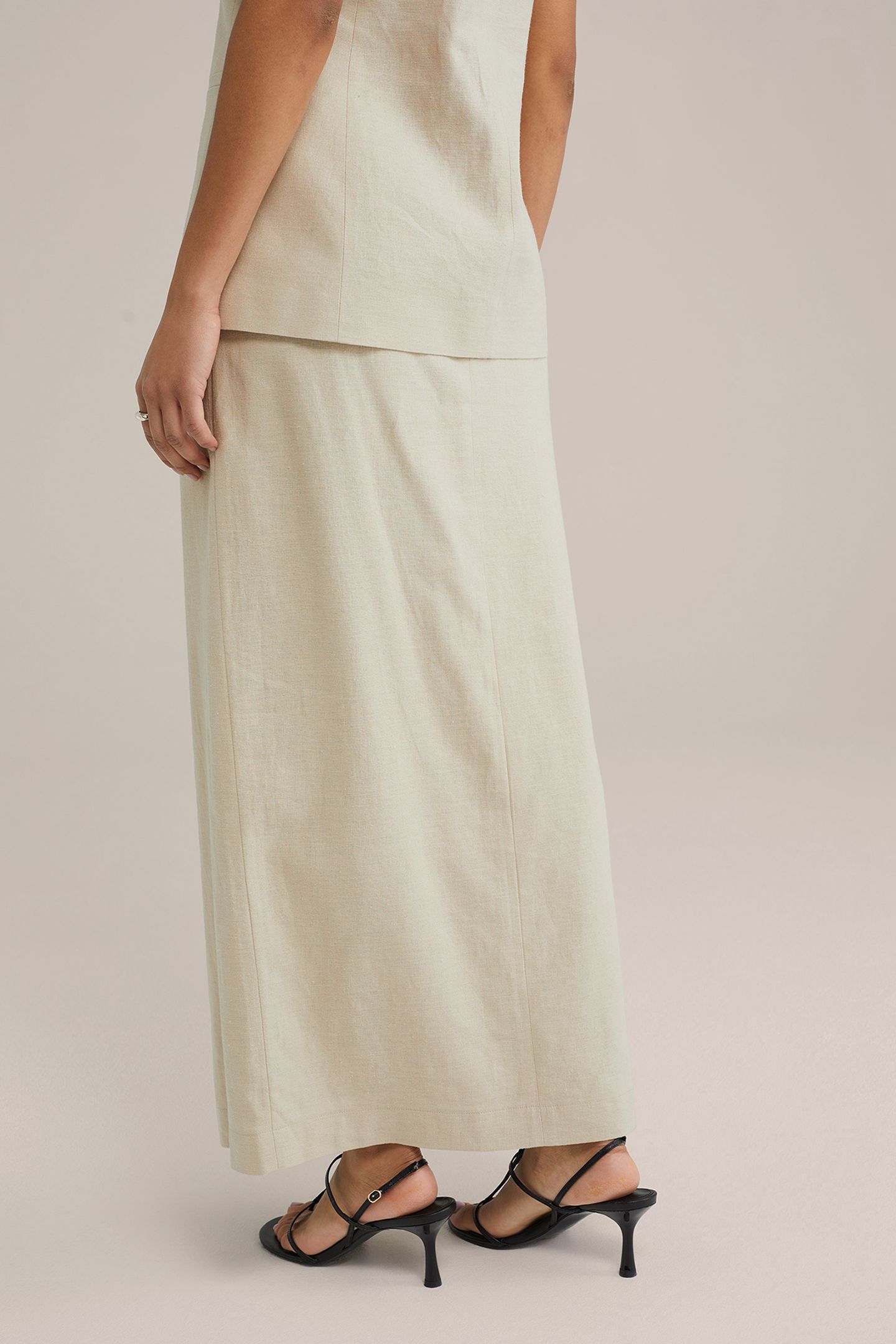 SKIRT MAXI LENGTH BEIGE 2