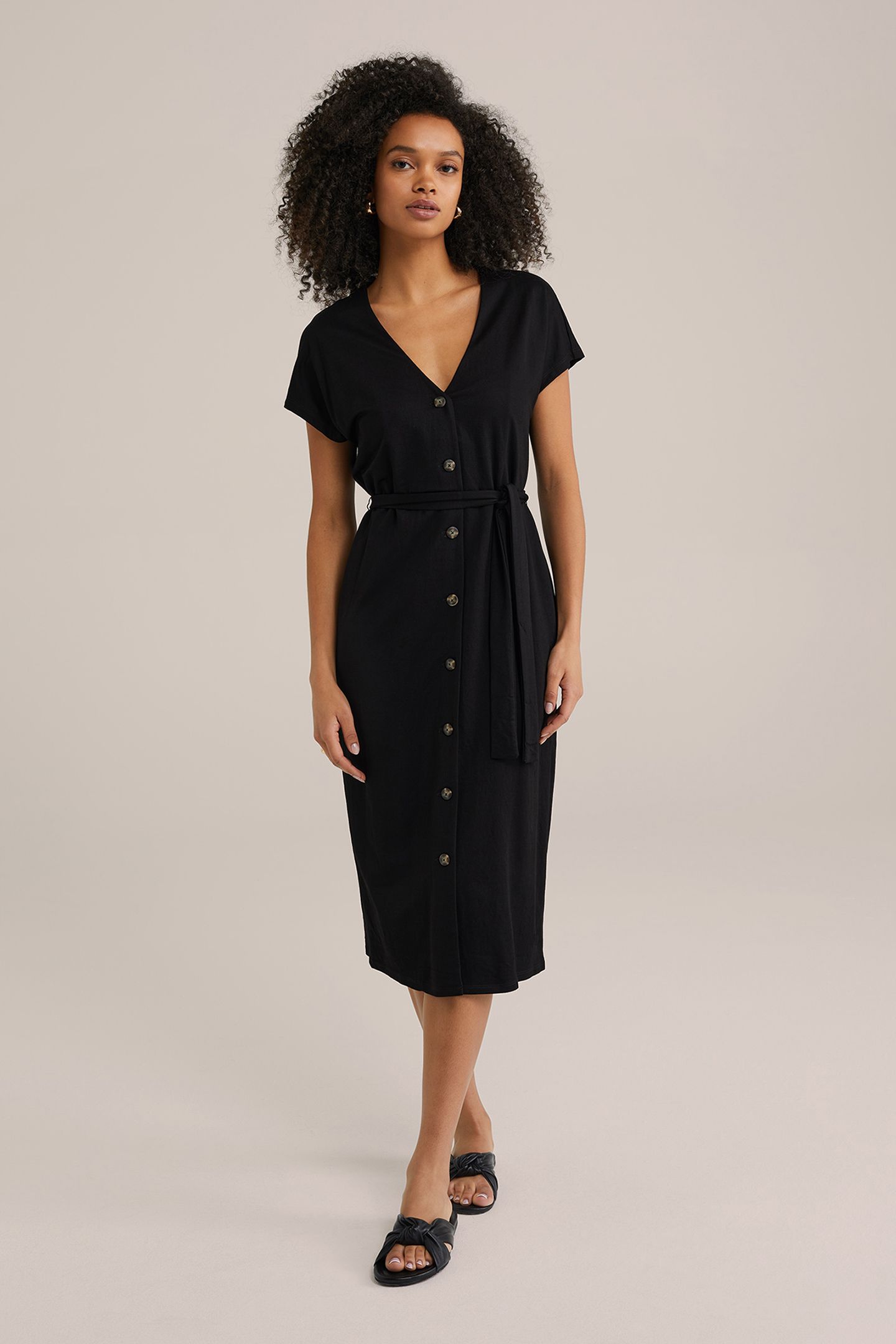 DRESS MIDI BLACK 1