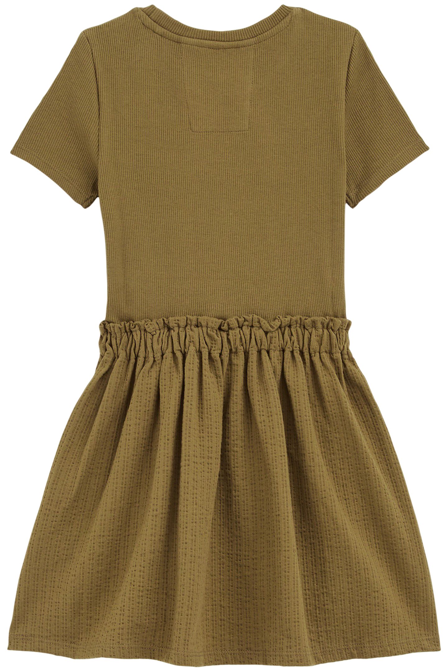 DRESS MID LENGTH MOSS GREEN 4
