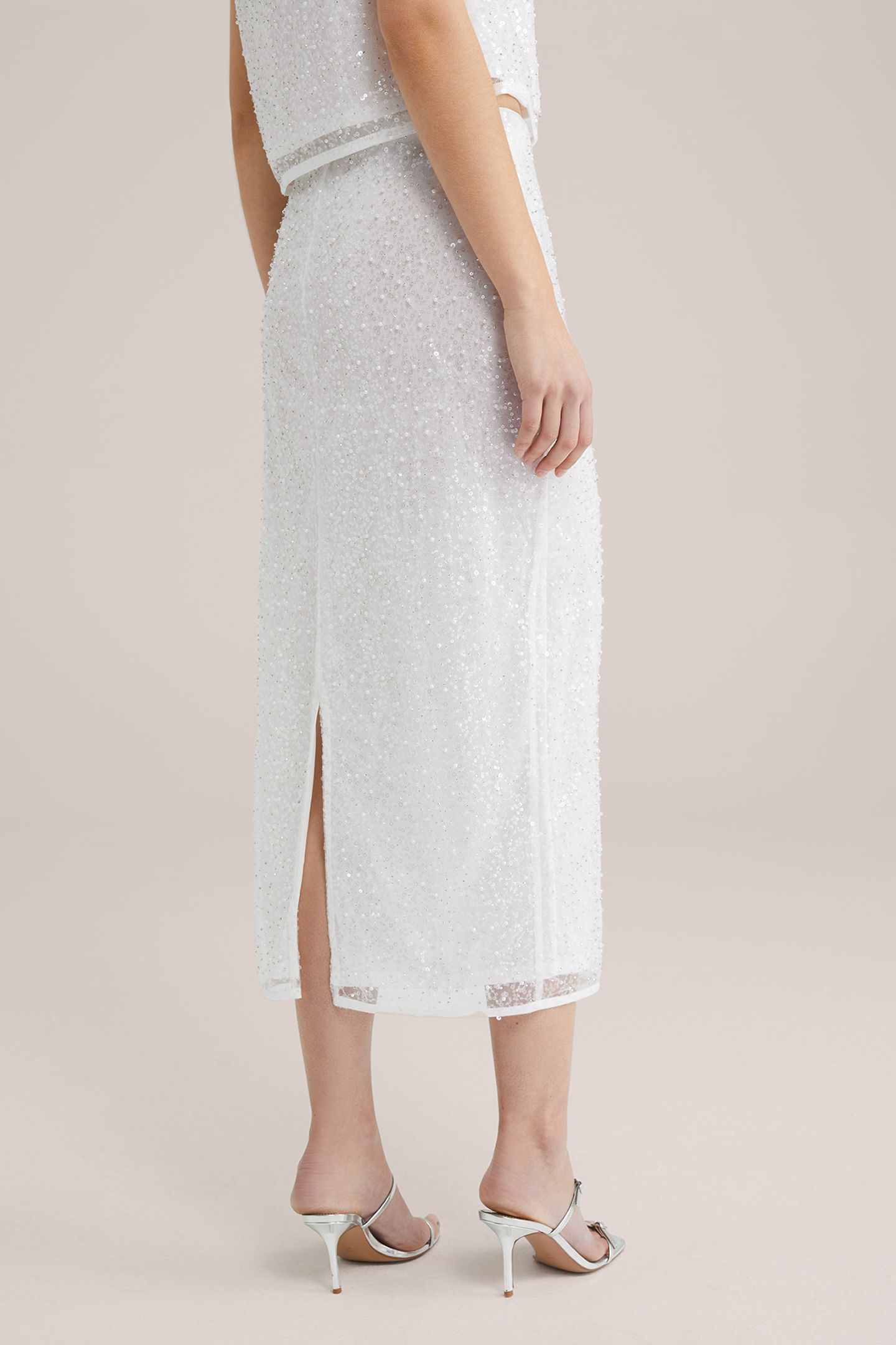 SKIRT MEDIUM LENGTH WHITE 2