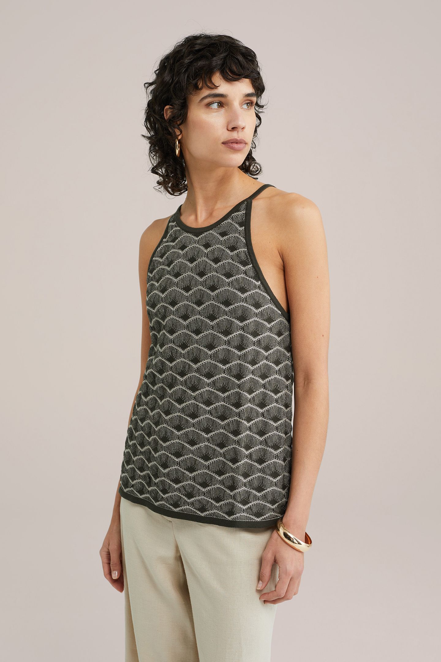KNITTED PULLOVER DARK GREEN 1