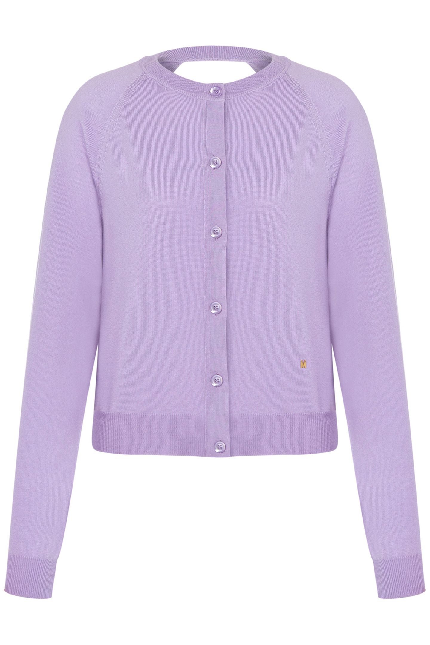 GOLDEN M WOOL CARDIGAN VIOLET 3