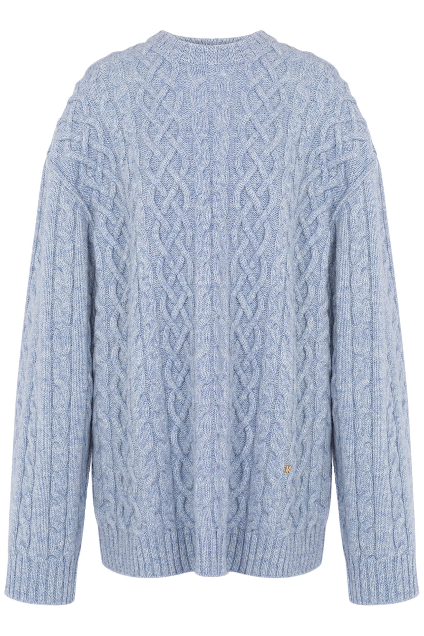 GOLDEN M SHETLAND OVERSIZED PULLOVER BLUE 3