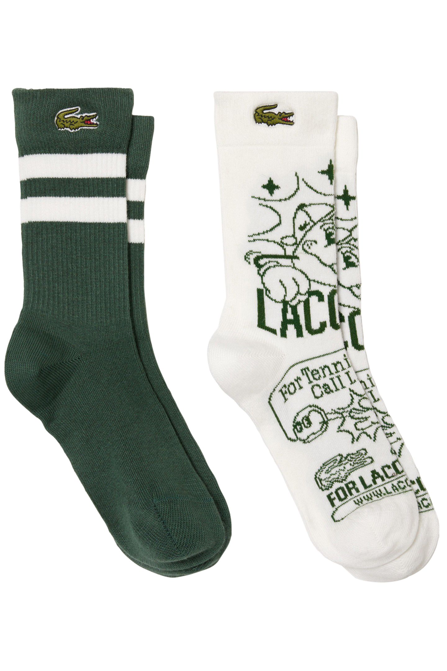 KIDS' 2-PACK CONTRAST STRIPE SOCKS 1