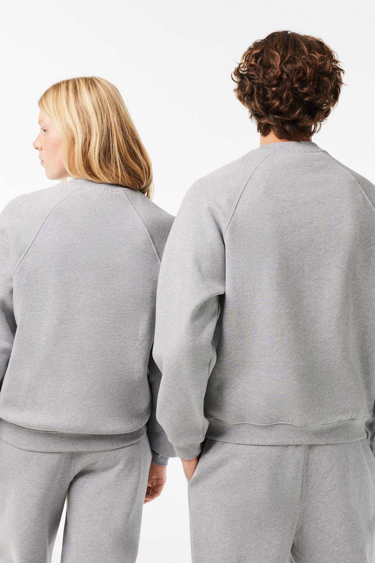 UNISEX SWEATSHIRT SILVER CHINE 3