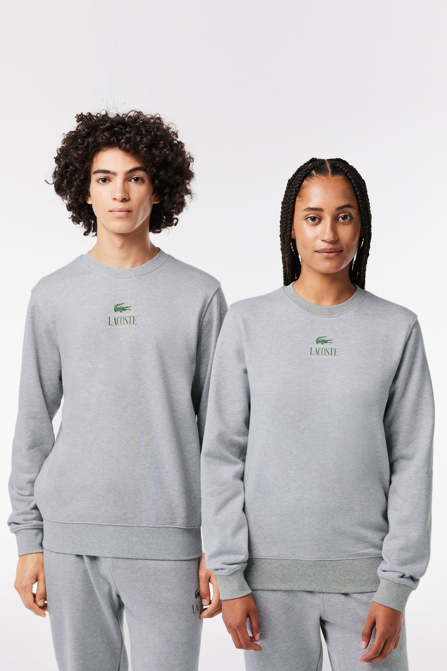 UNISEX SWEATSHIRT SILVER CHINE 1