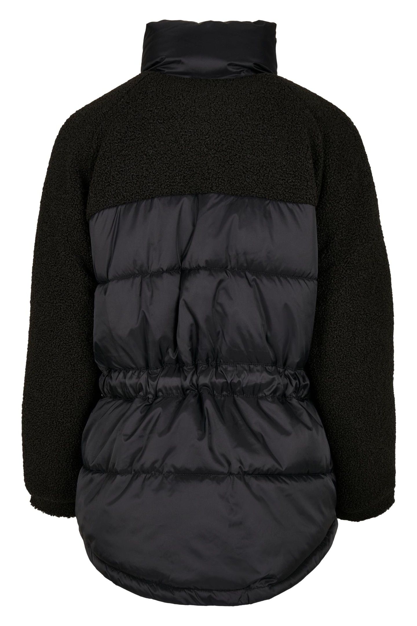 SHERPA MIX PUFFER JACKET BLACK 2