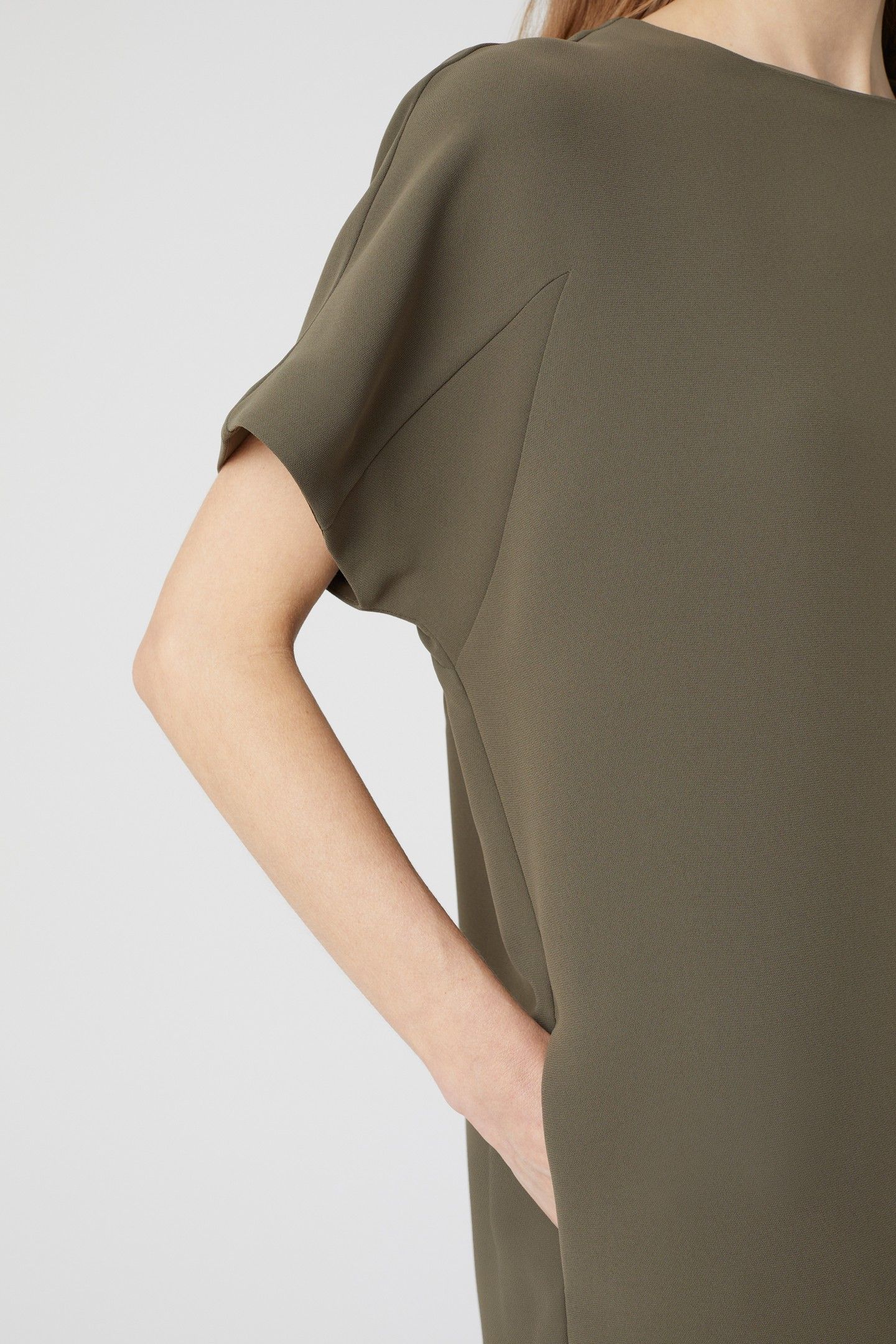 SHIFT DRESS ARMY GREEN 7