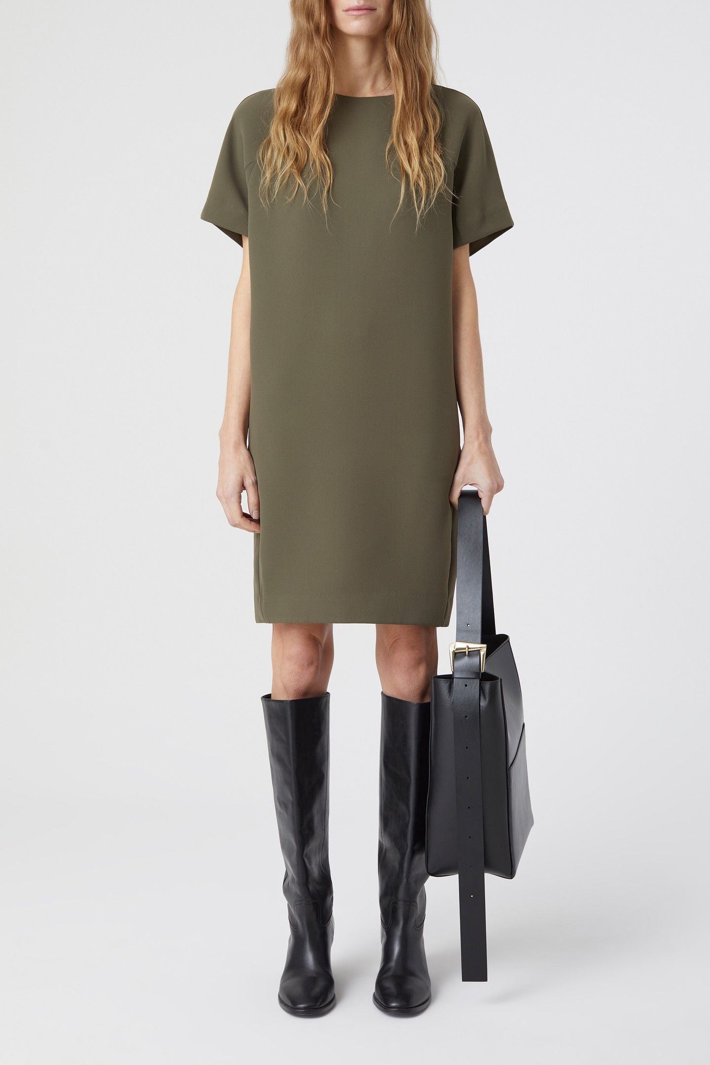 SHIFT DRESS ARMY GREEN 2