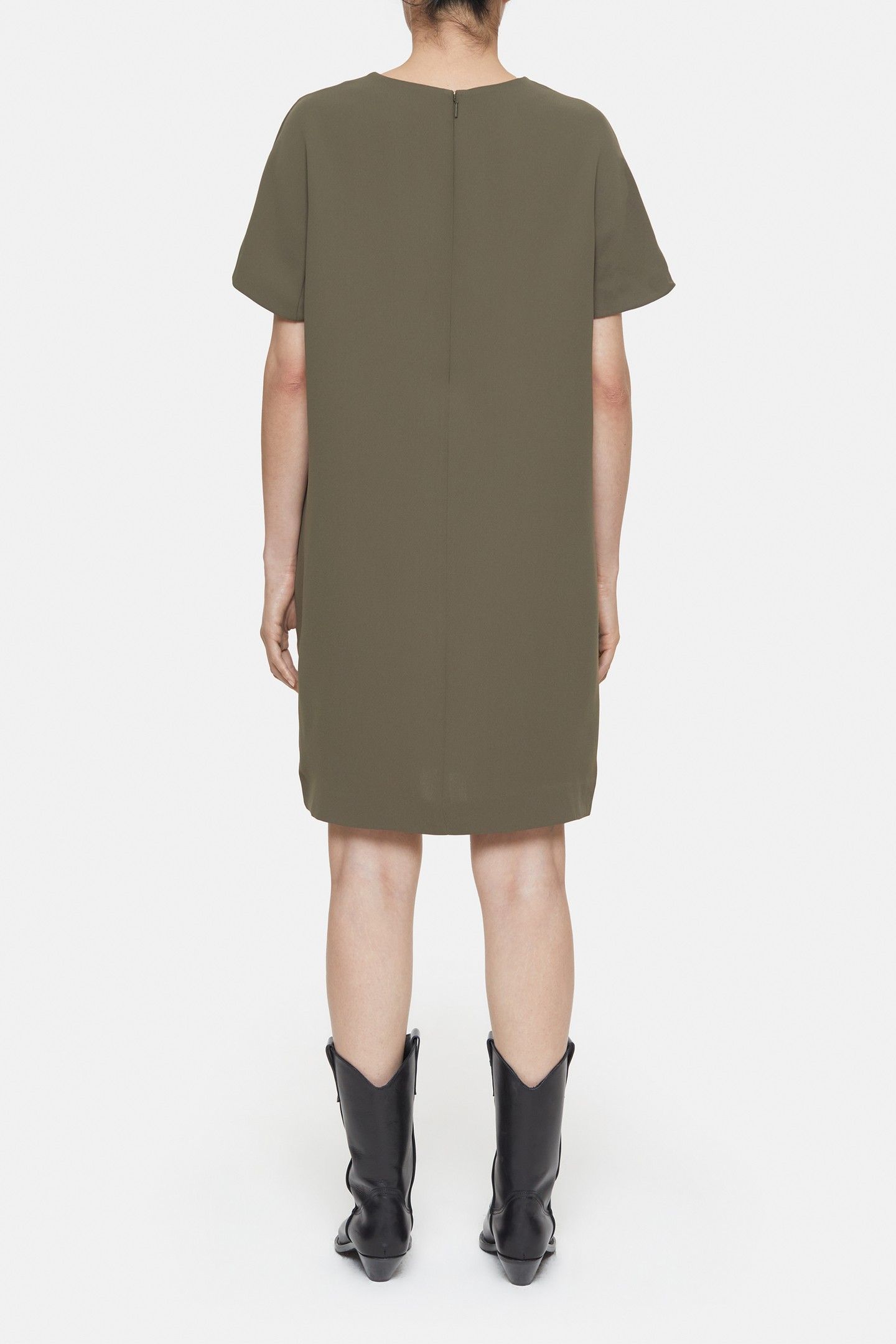 SHIFT DRESS ARMY GREEN 4