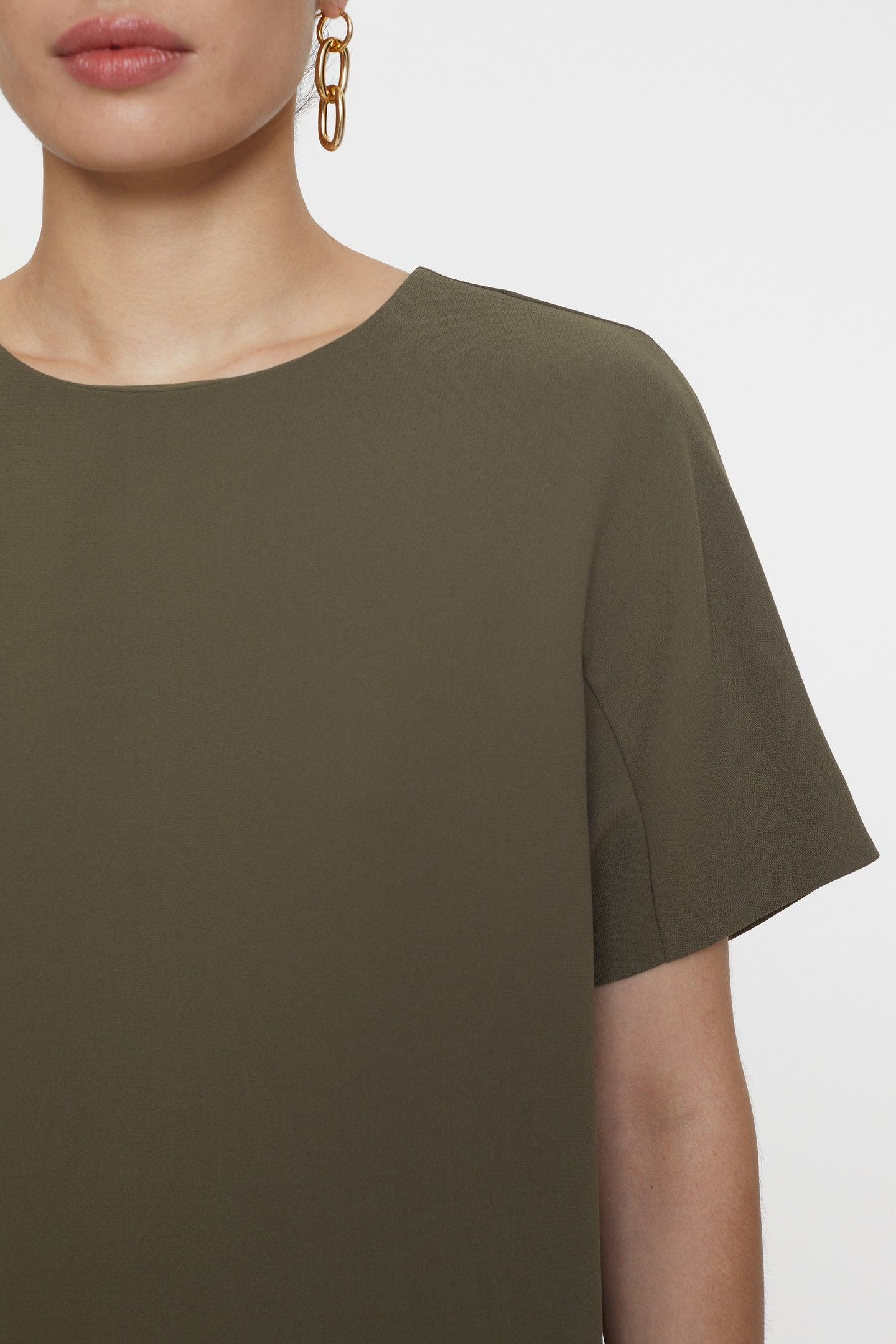 SHIFT DRESS ARMY GREEN 9