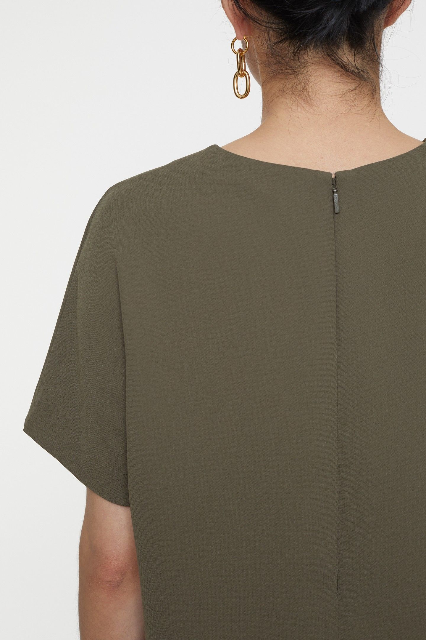 SHIFT DRESS ARMY GREEN 5