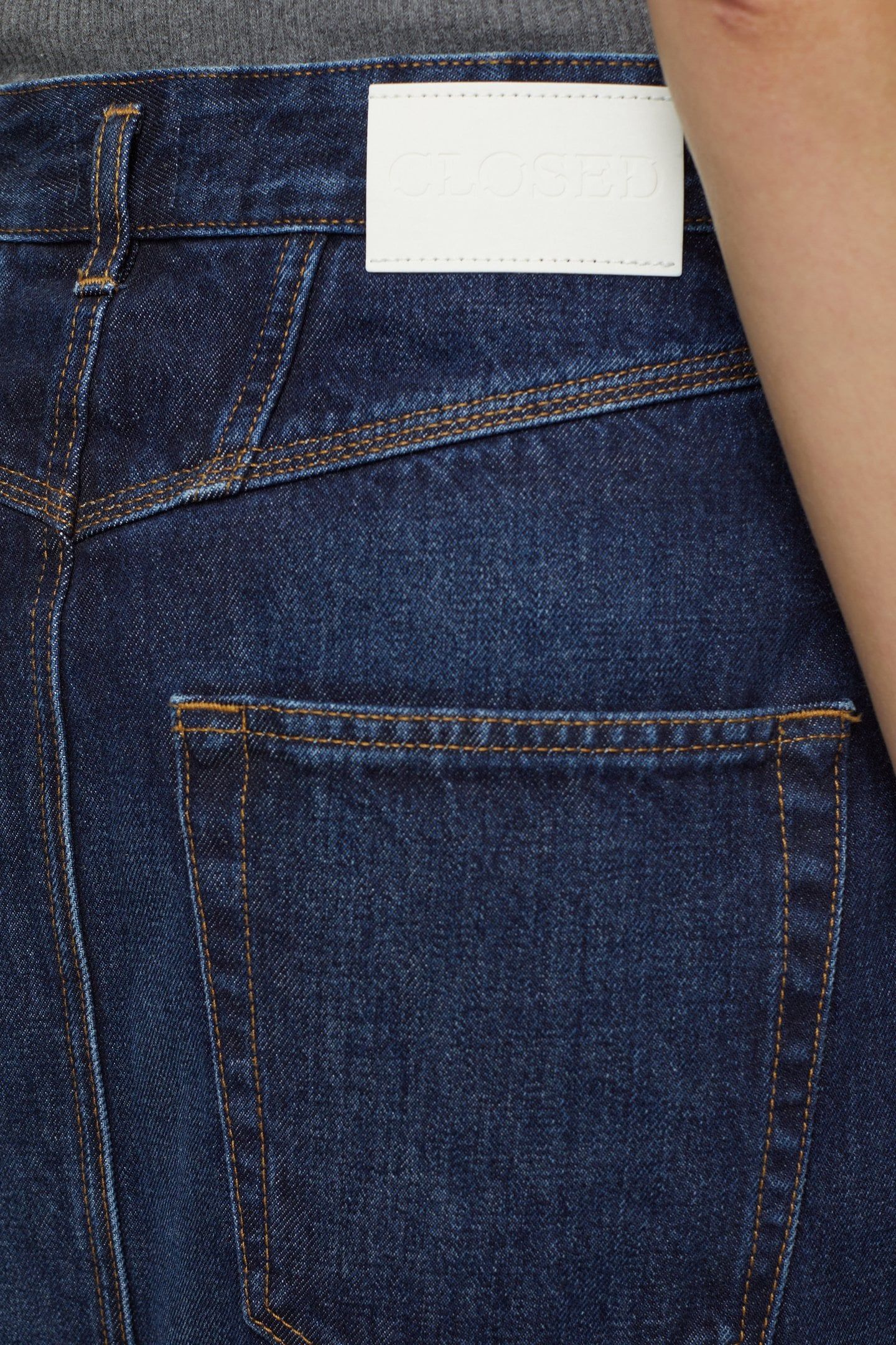LONG 5-POCKET SKIRT DARK BLUE 10