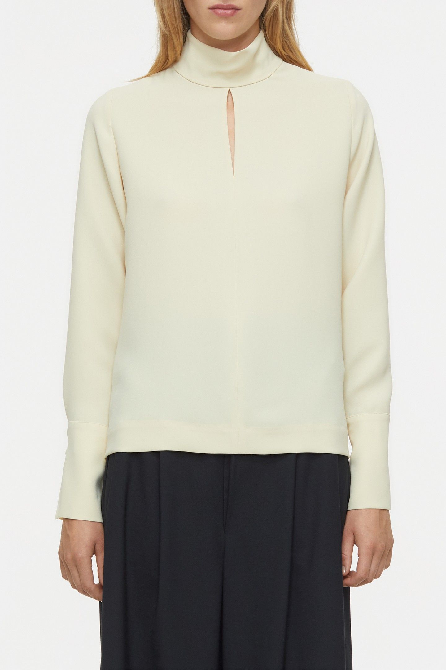 SLIT BLOUSE SHIRT SHELL 1
