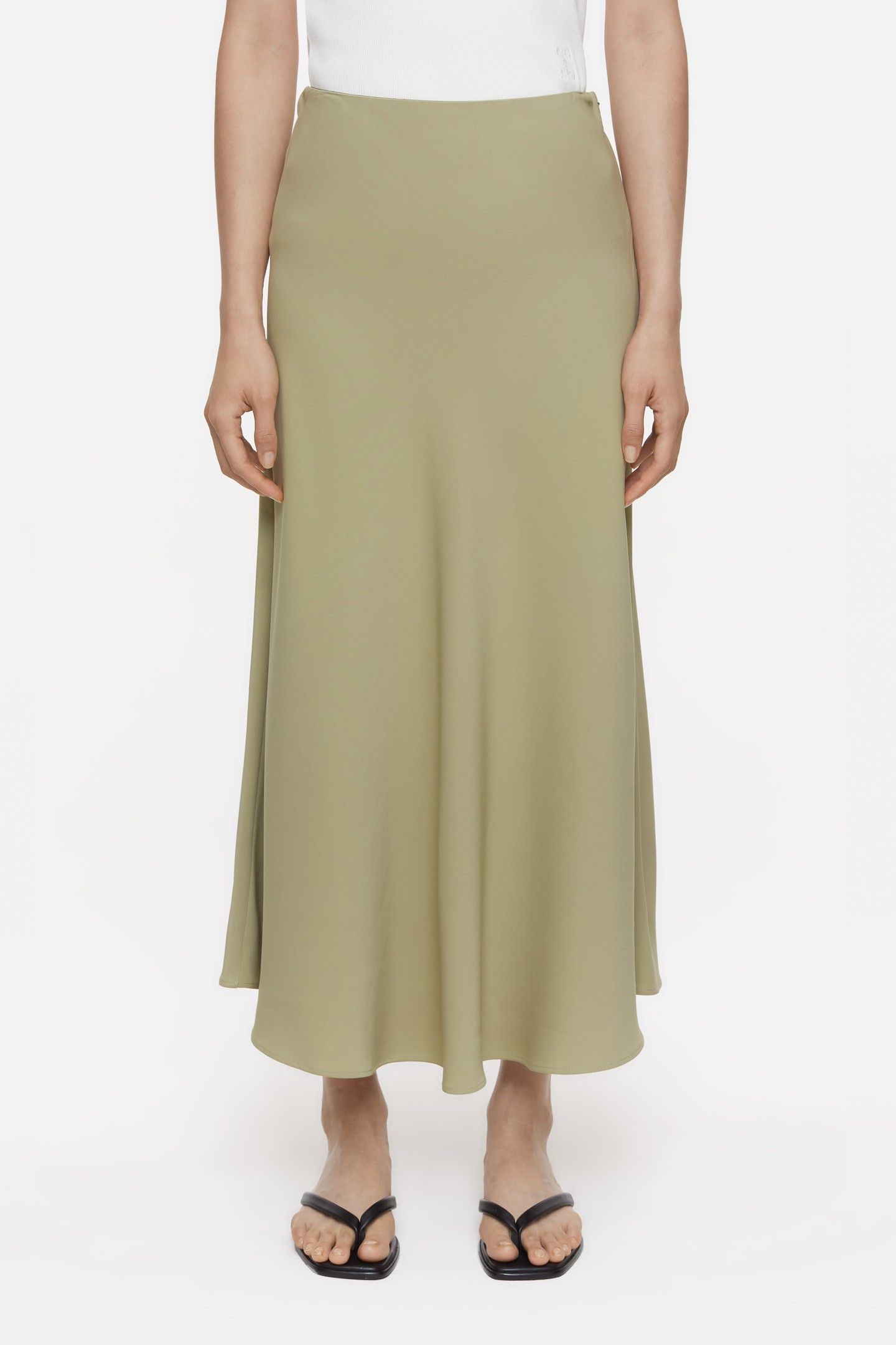 A SHAPE SKIRT SAGE TEA 2