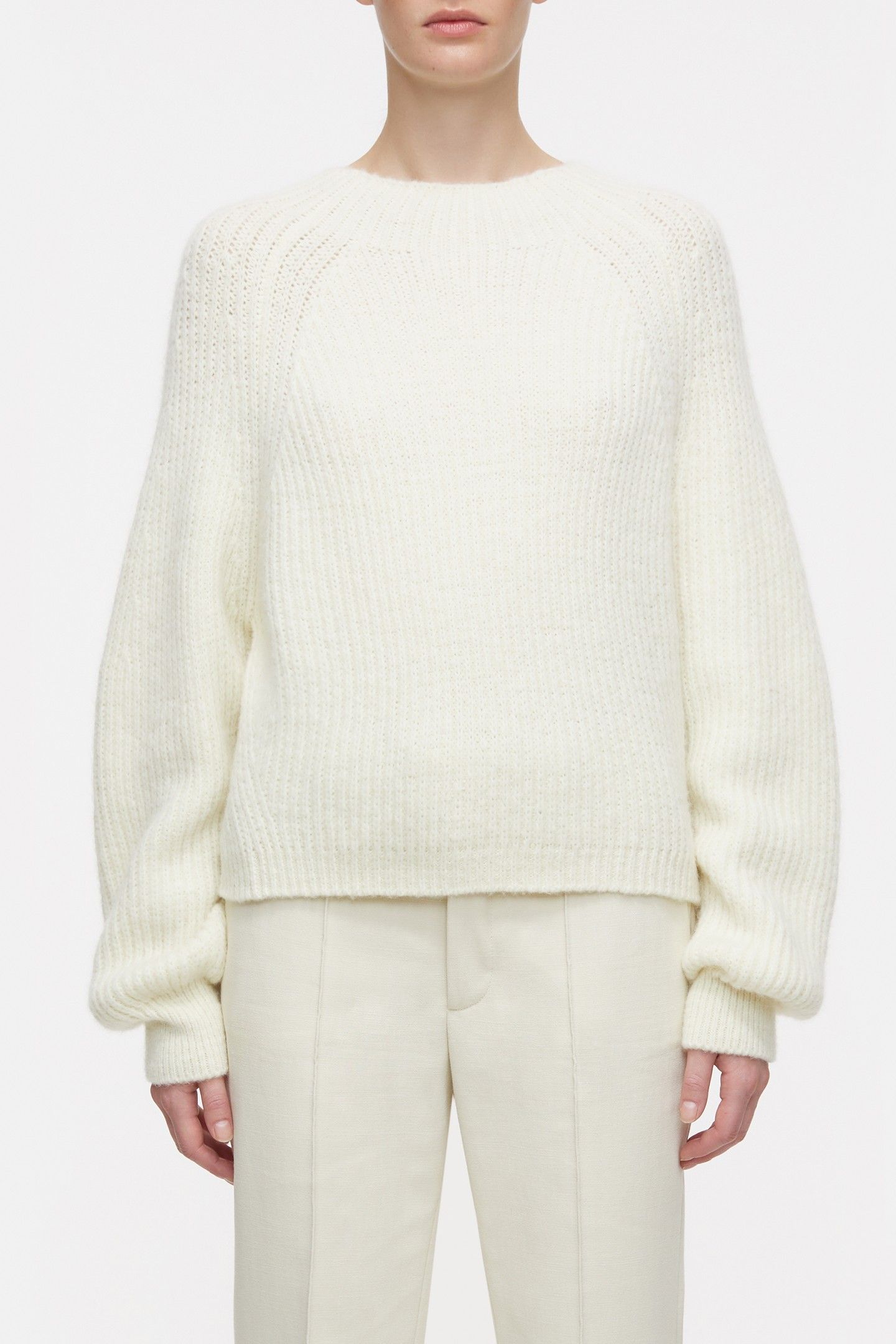 CROPPED LONG SLEEVE KNITS VANILLA 3
