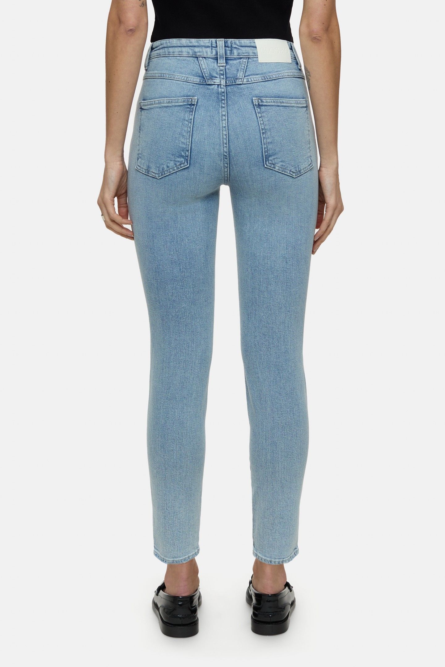SKINNY PUSHER JEANS MID BLUE 3