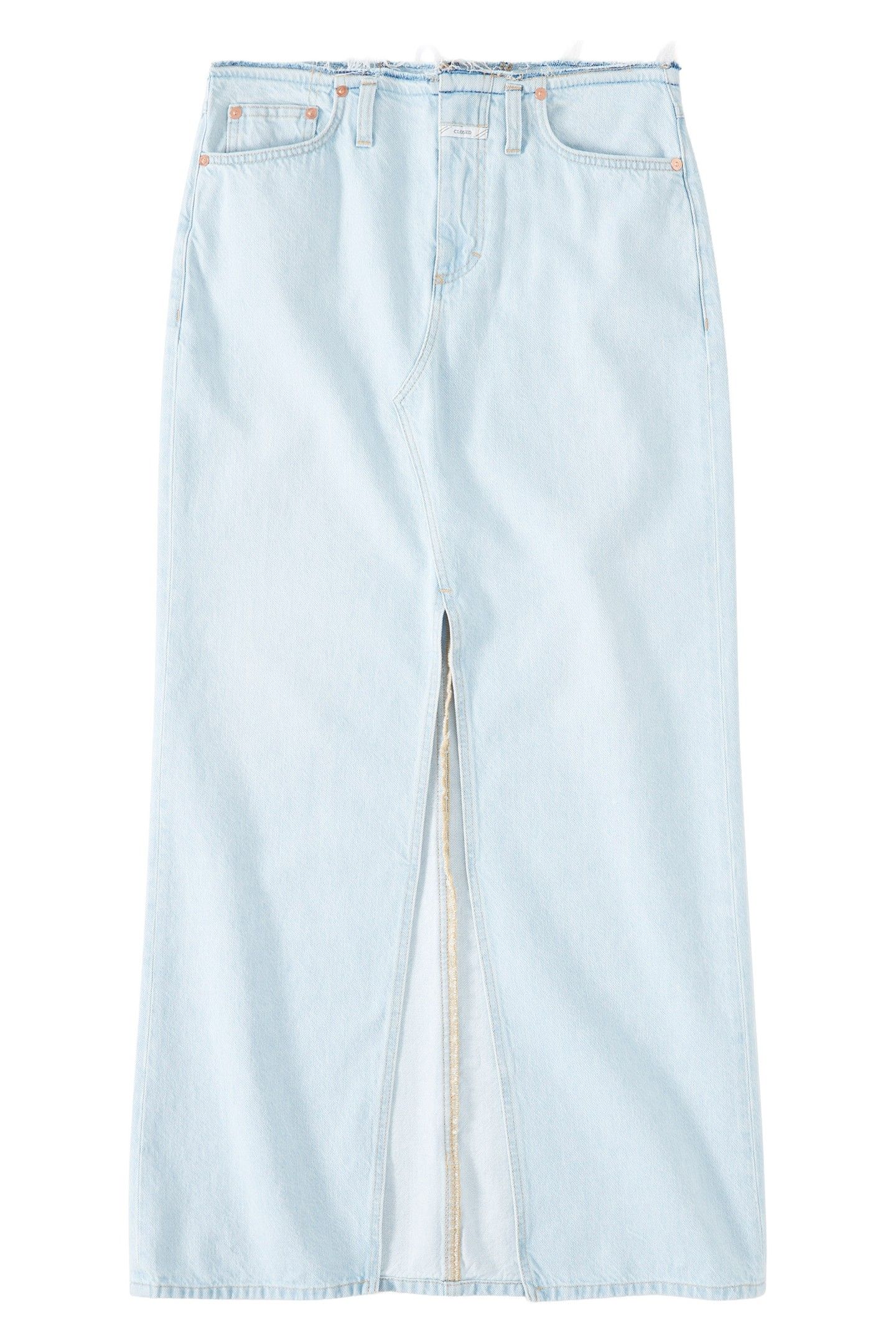 LONG 5-POCKET SKIRT LIGHT BLUE 4