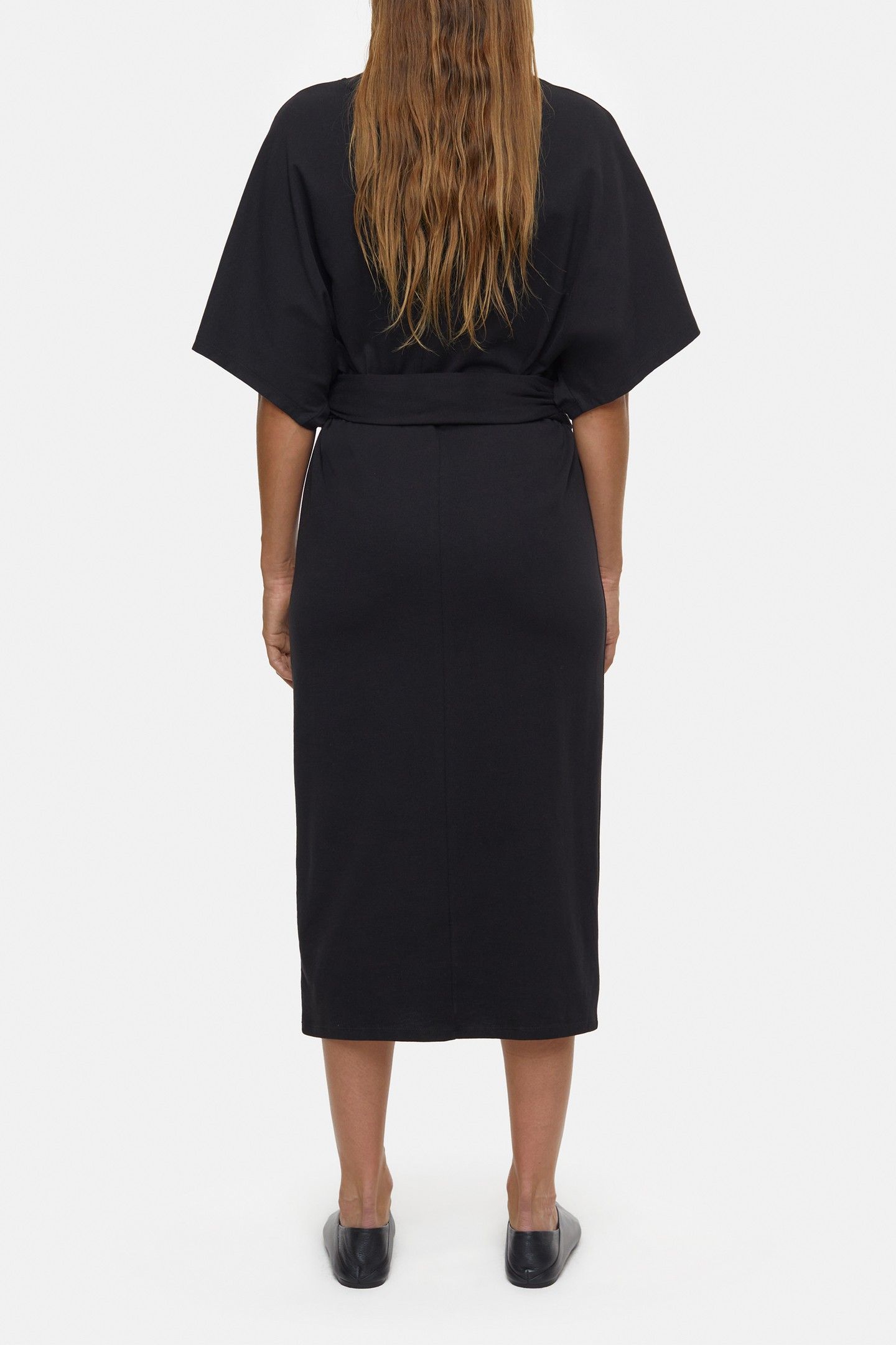 WRAP DRESS BLACK 2