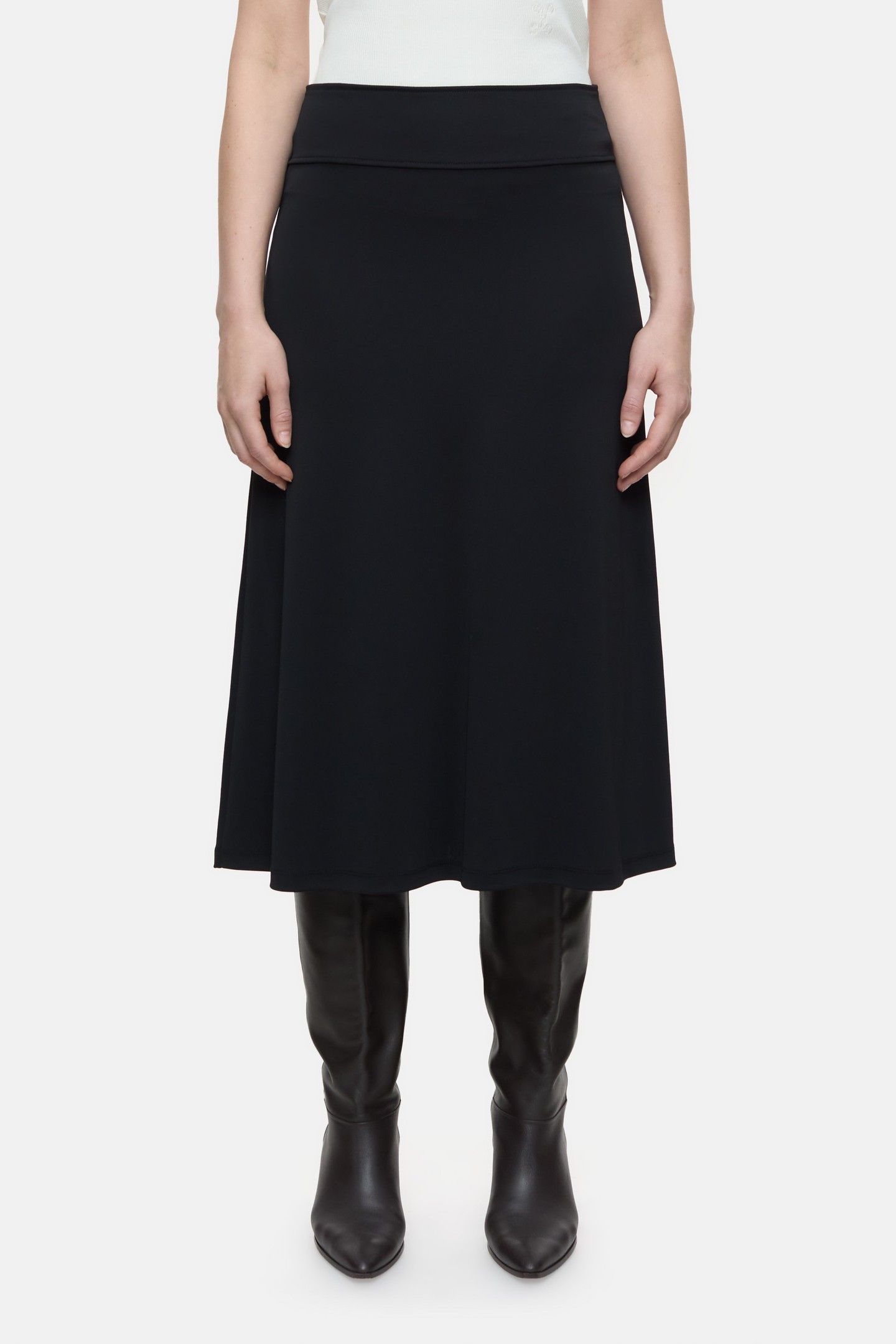 JERSEY SKIRT BLACK 1