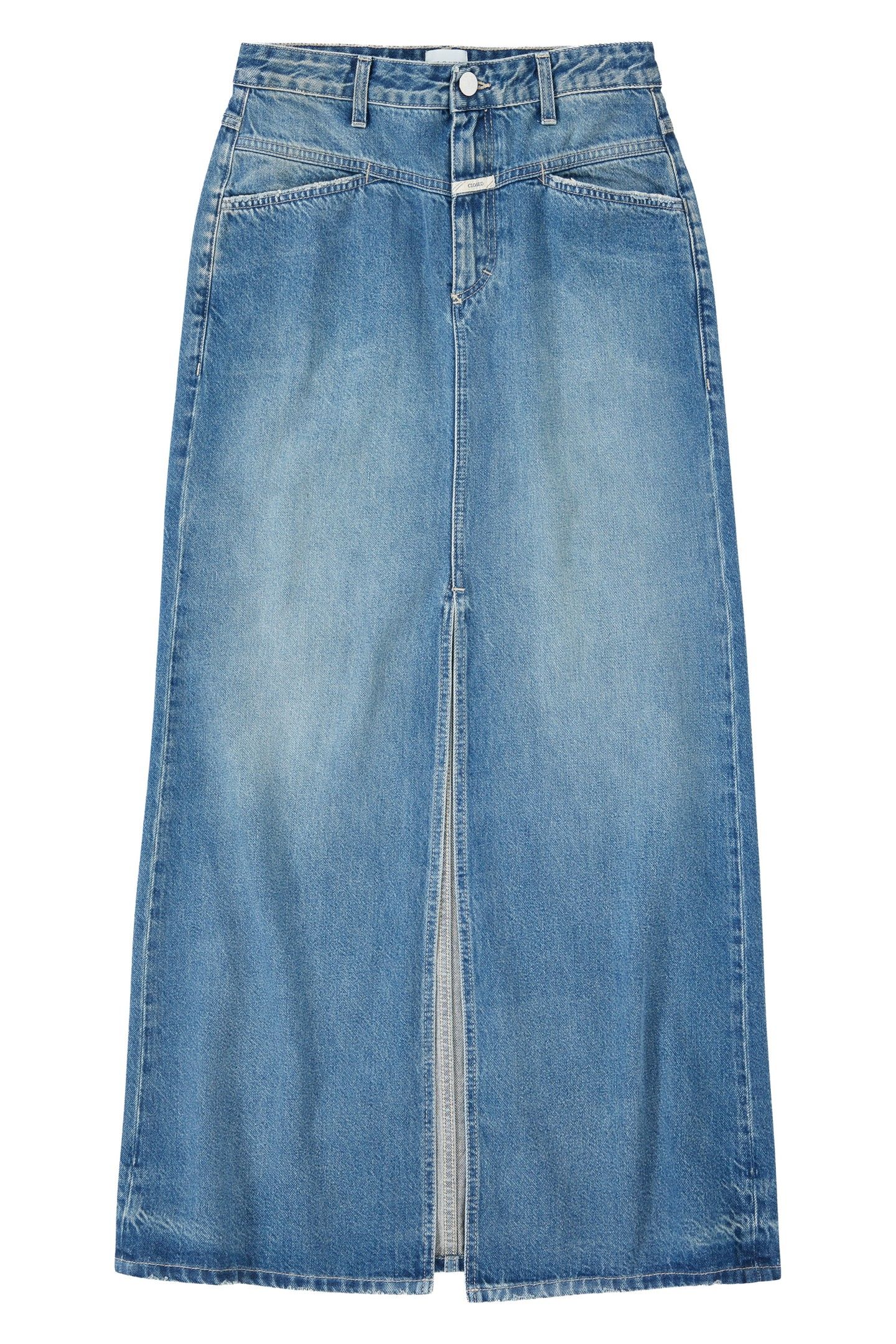 LONG X-POCKET SKIRT DARK BLUE 4